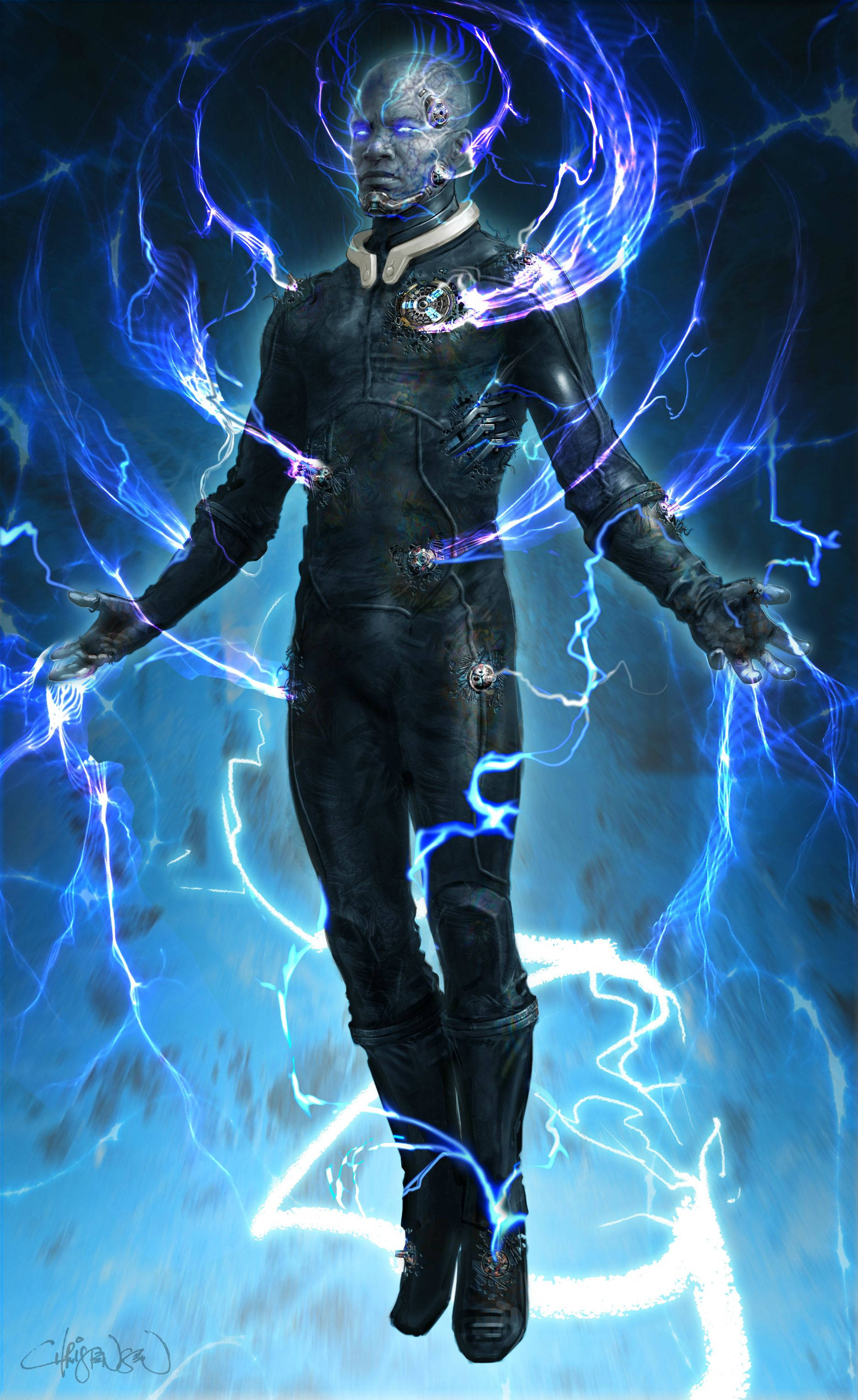 Actor Jamie Foxx bilang Electro sa The Amazing Spider-Man 2 Wallpaper