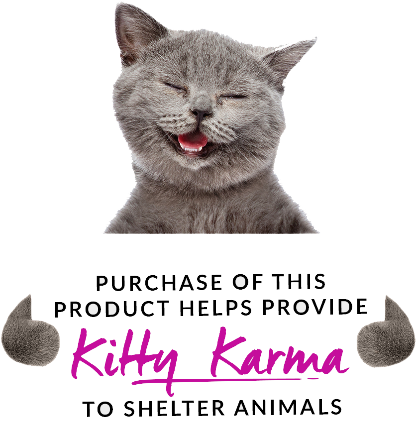 Ad ng Pusa na Nakangiti at Kitty Karma Wallpaper