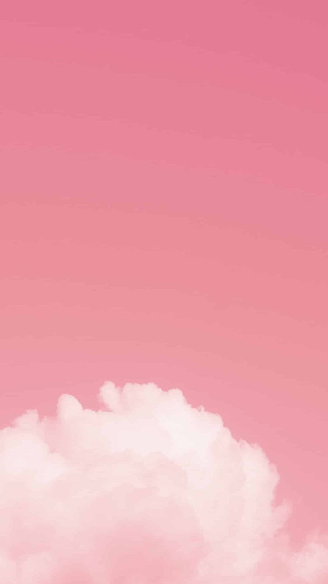 Aestetik na Kulay Rosas na Langit na May Ulap Wallpaper