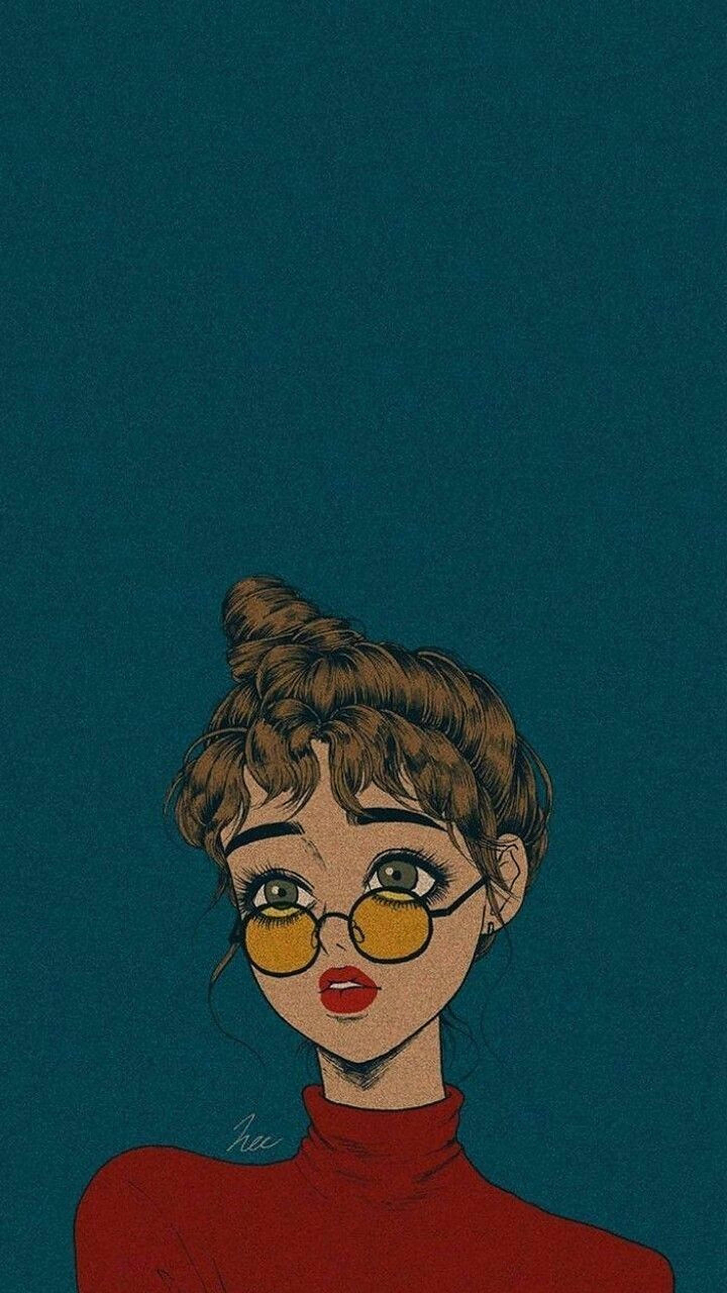 Aestetik na Vintage na Babae Wallpaper