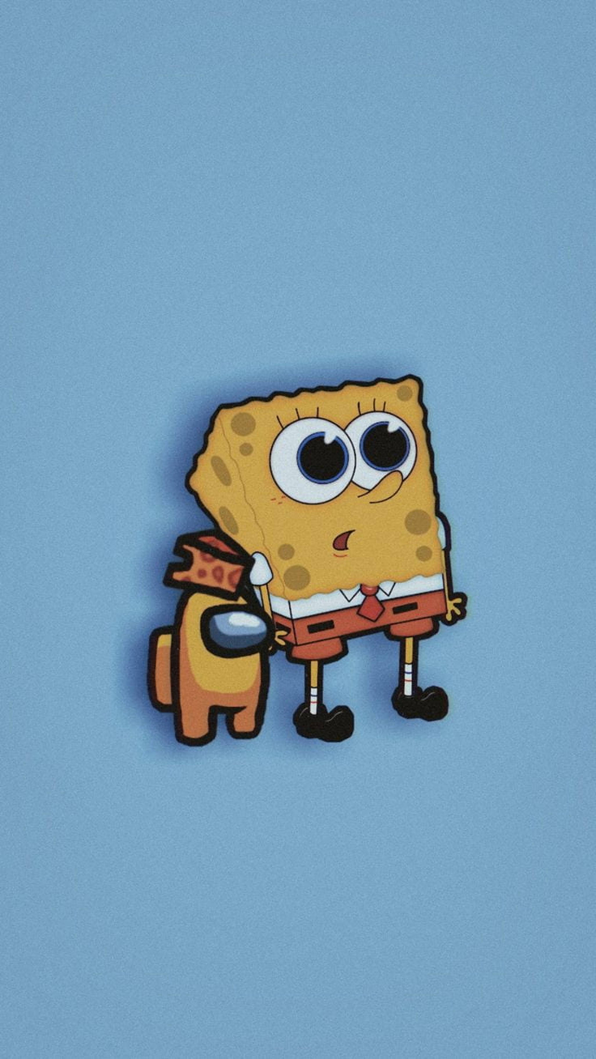 Aesthetic Among US Kasama si Spongebob Wallpaper