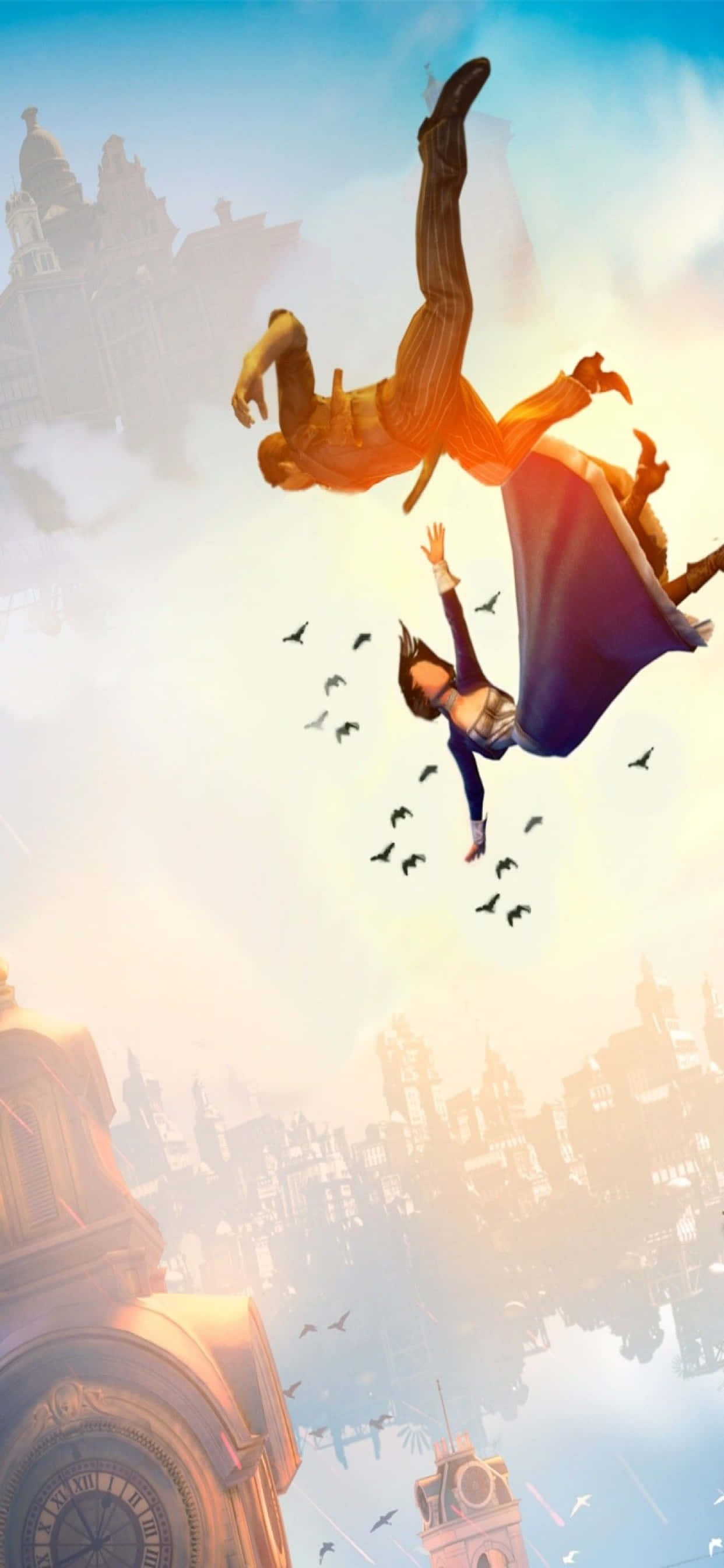 Aesthetic Animated iPhone Xs Max Bioshock Infinite Background Wallpaper