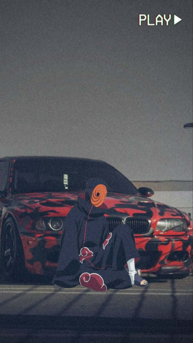 Aesthetic Anime na may Tobi iPhone Wallpaper