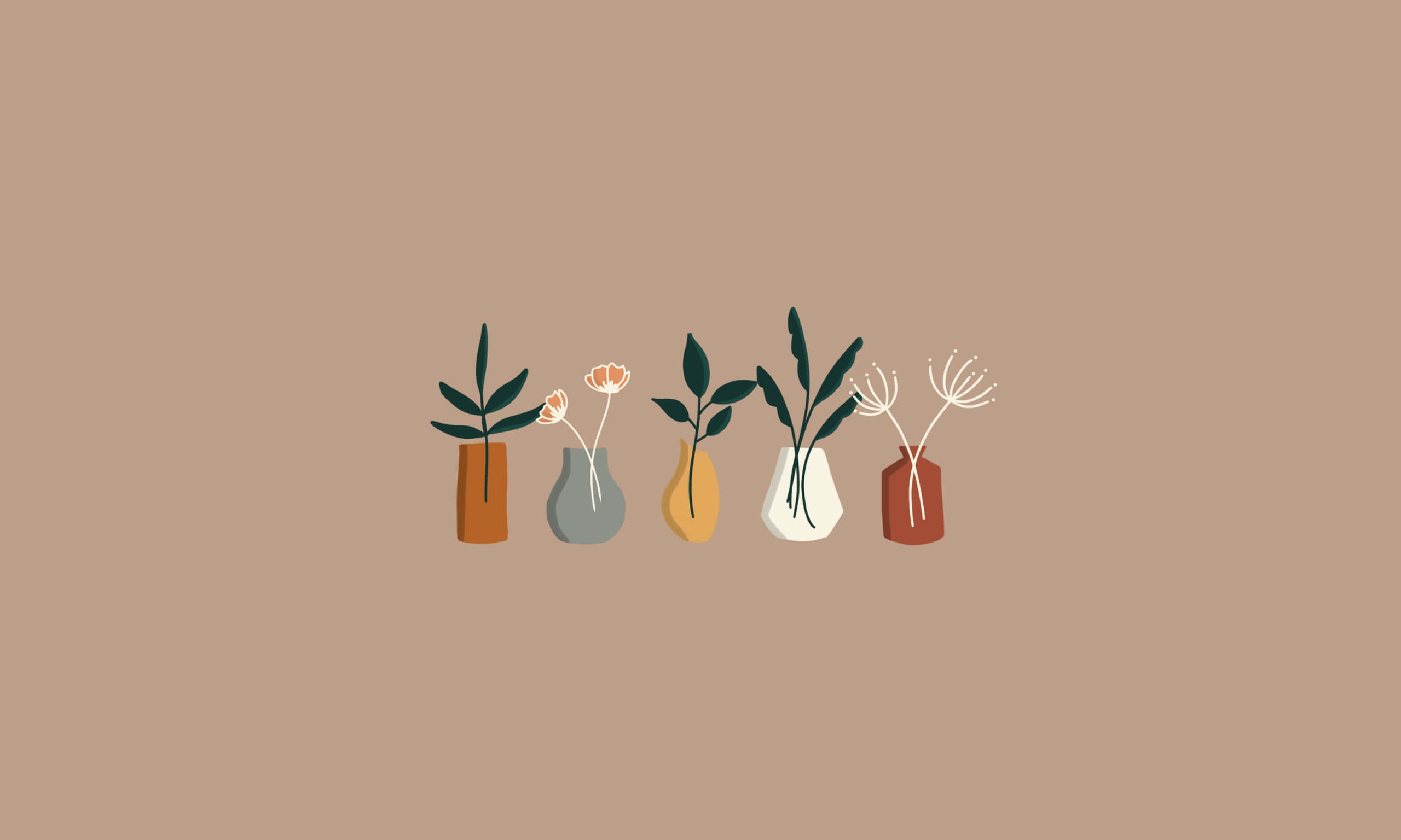 Aesthetic beige background para sa mapayapa at eleganteng vibe Wallpaper