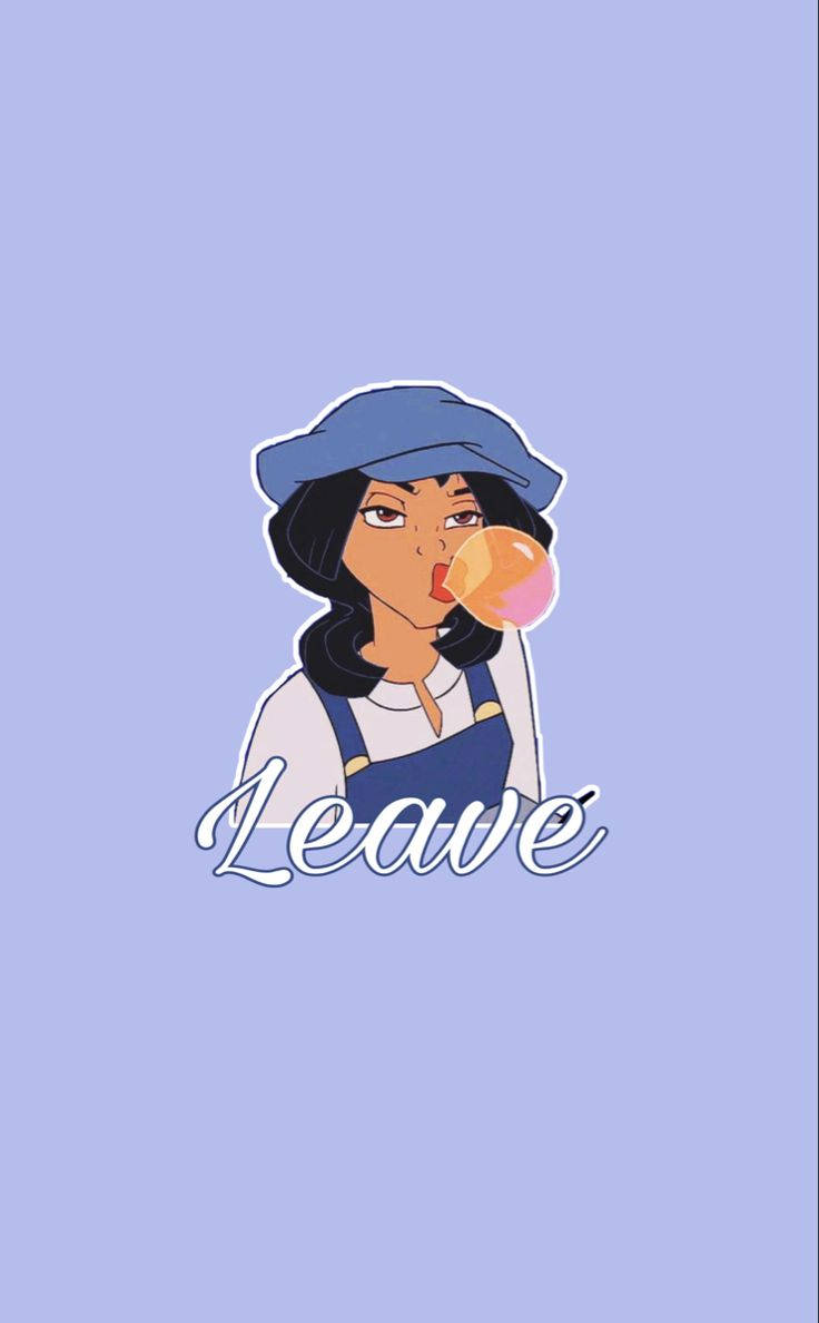 Aesthetic Cartoon na si Audrey Ramirez na May Gum Wallpaper