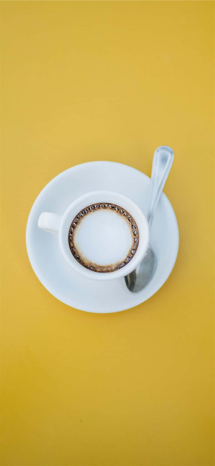 Aesthetic Coffee With Teaspoon Wallpaper