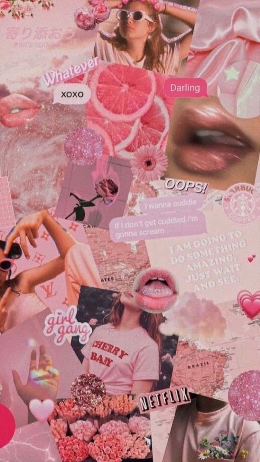 Aesthetic Collage ng Magagandang Kulay Wallpaper