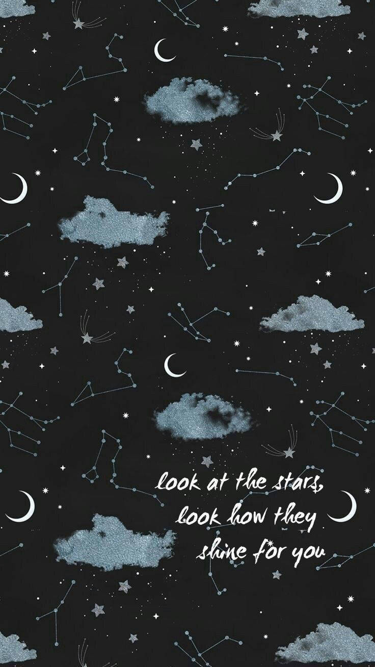 Aesthetic Constellation Para sa iPhone Wallpaper