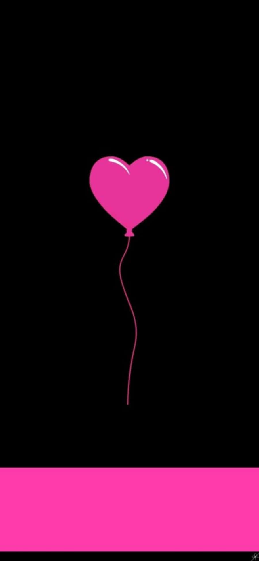 Aesthetic Dark Pink Heart Wallpaper