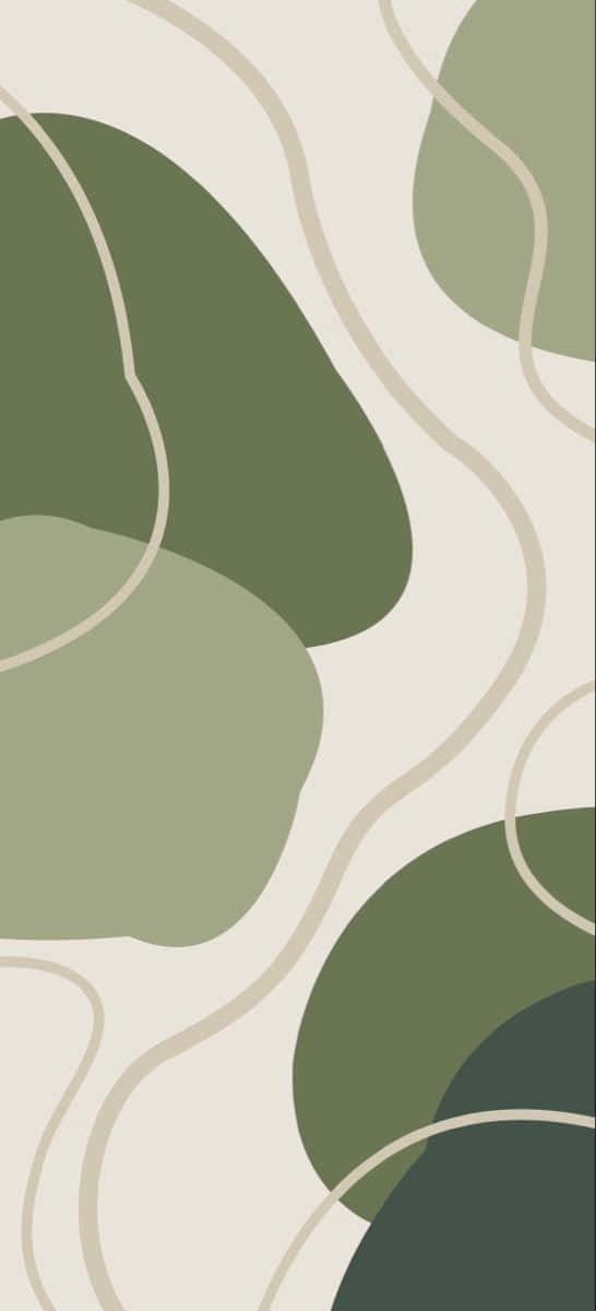 Aesthetic Design Sa Olive Green Background Wallpaper
