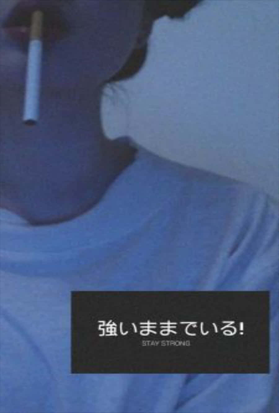 Aesthetic Grunge ng Babaeng may Sigarilyo sa Tumblr Wallpaper