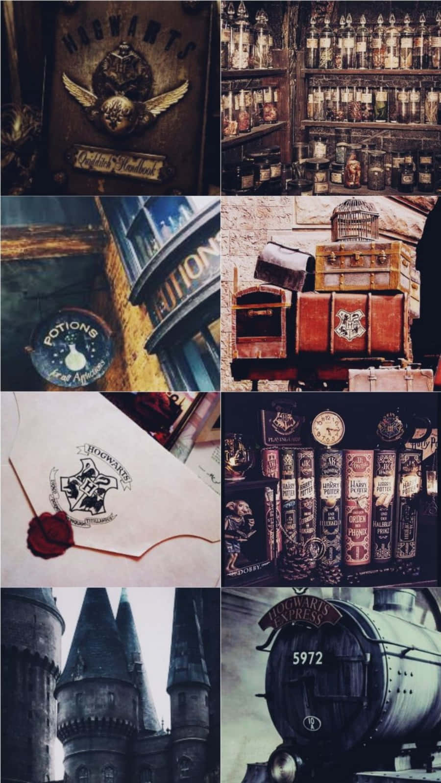 "Aesthetic Harry Potter na Naglalakad sa Kagubatan" Wallpaper