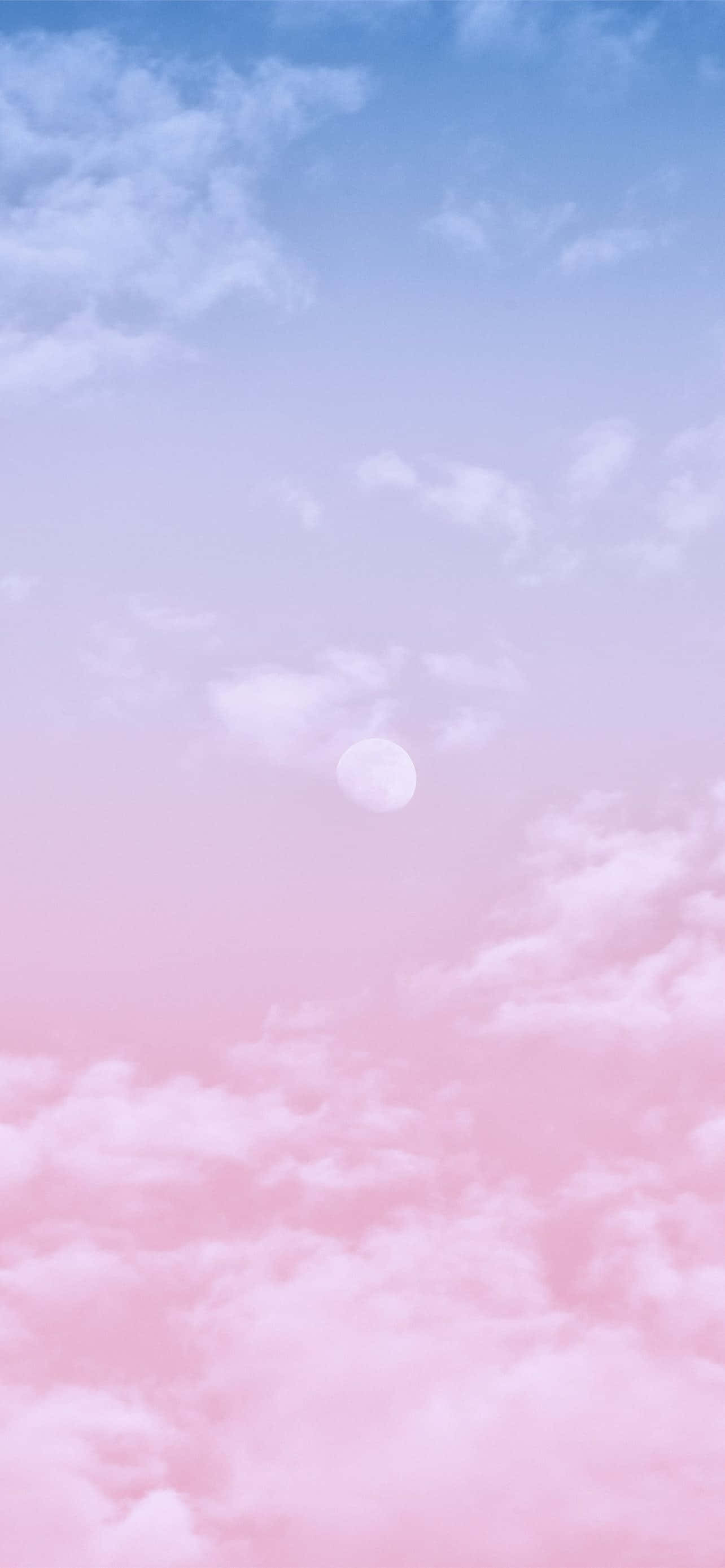Aesthetic Home Screen Blue Pink Sky Wallpaper