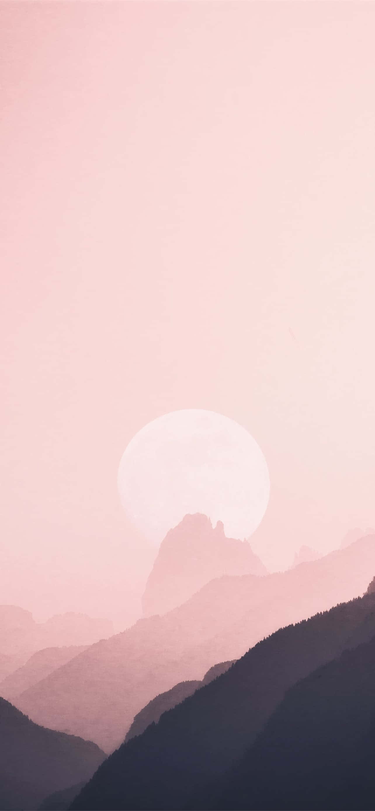 Aesthetic Home Screen Mountain Ridge Wallpaper