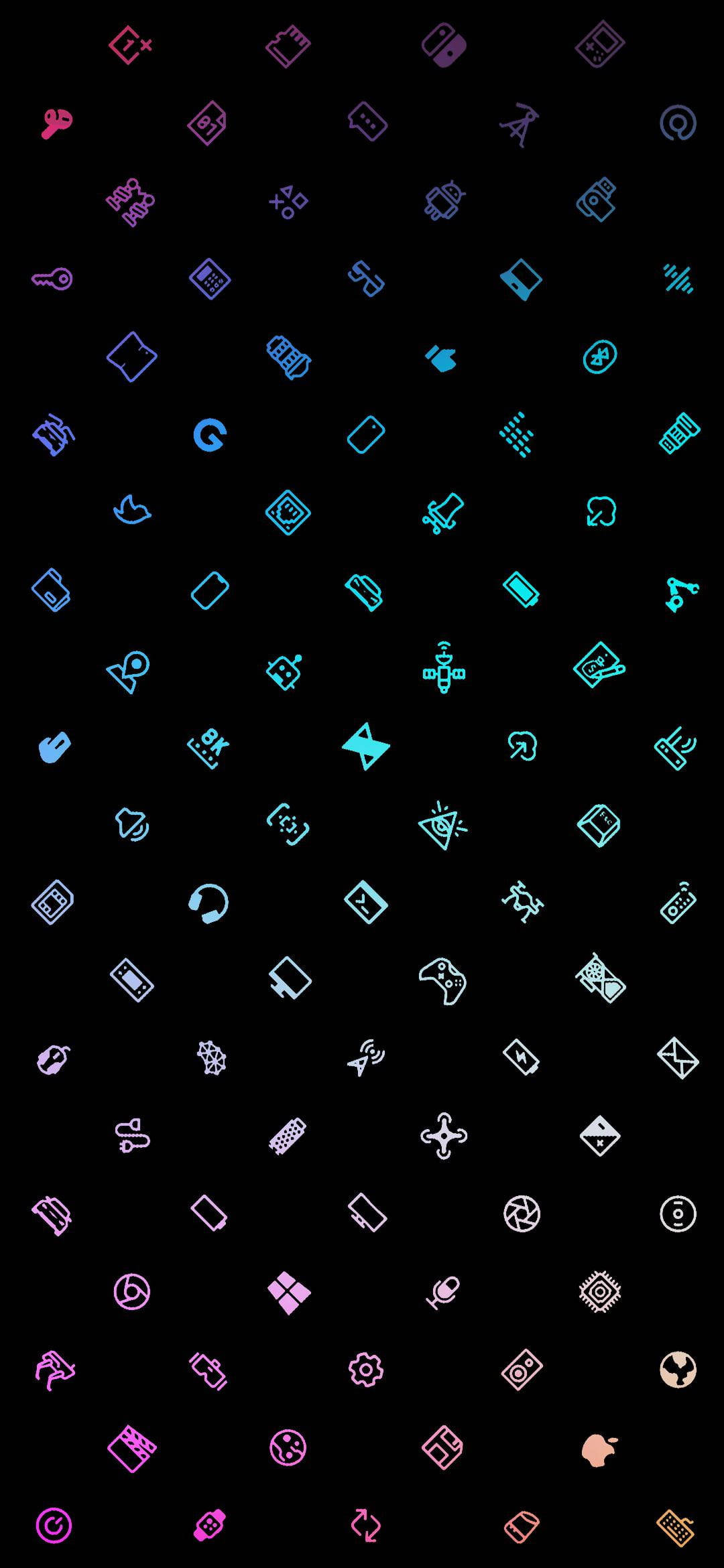 Aesthetic Icons Gaming Logo HD Wallpaper