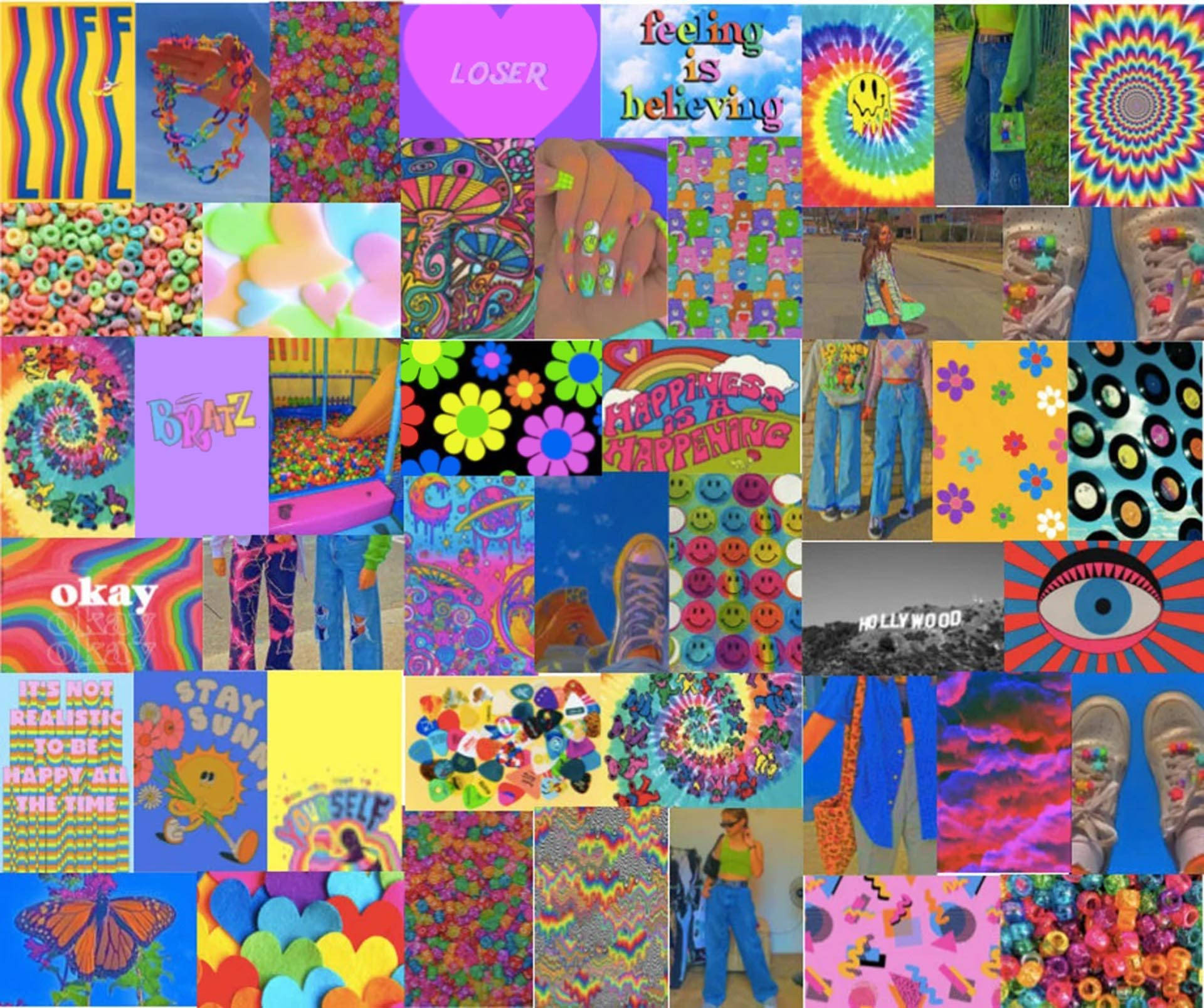 Aesthetic Indie na Psychedelic Wallpaper