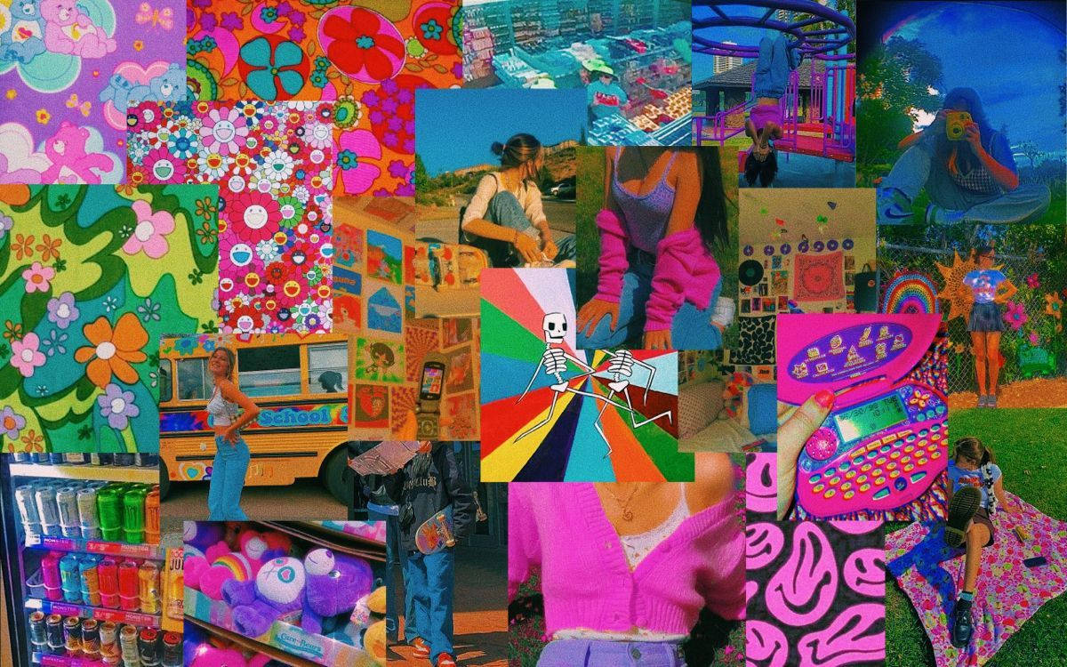 Aesthetic Indie Kid na Kulay Rosas na mga Bagay Wallpaper