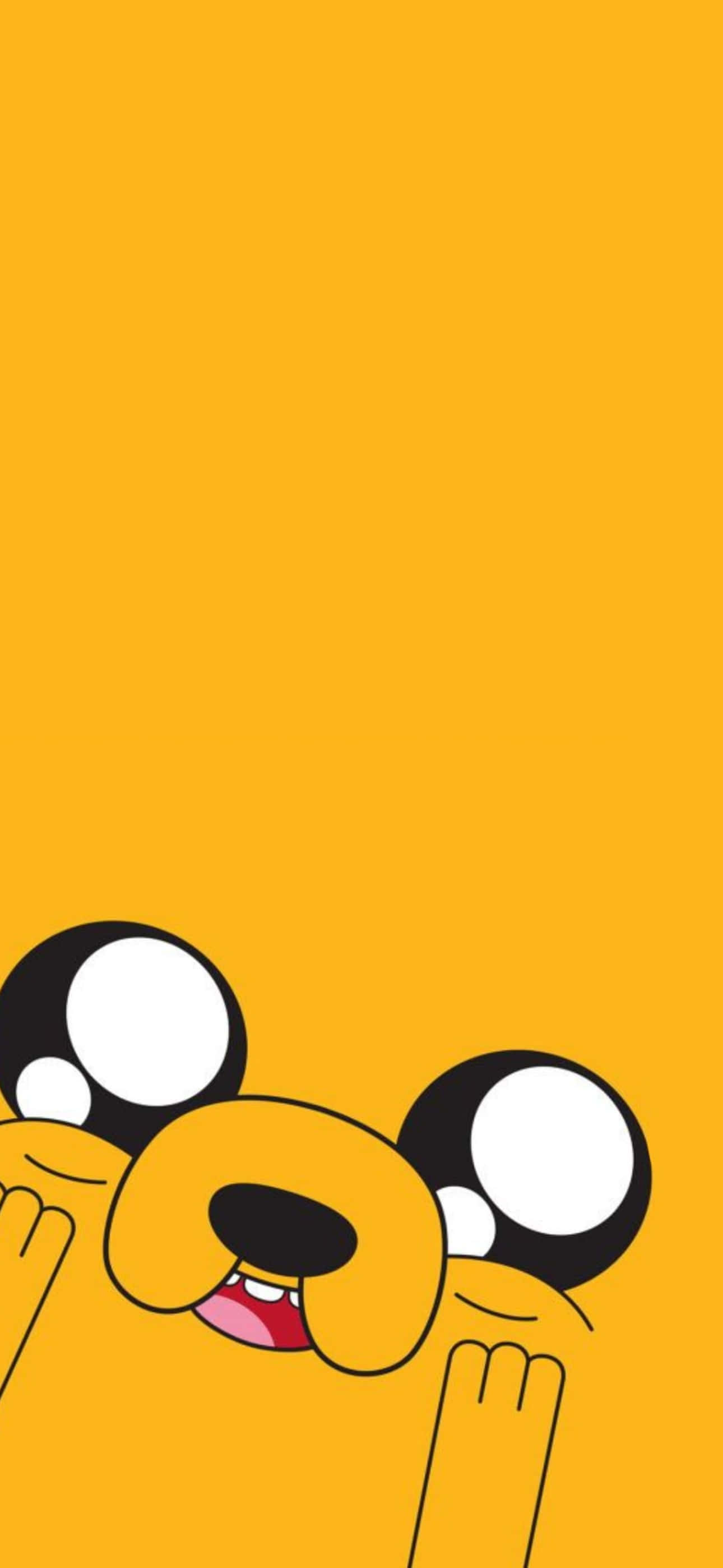 Aesthetic iPhone ni Jake the Dog na Cartoon Wallpaper