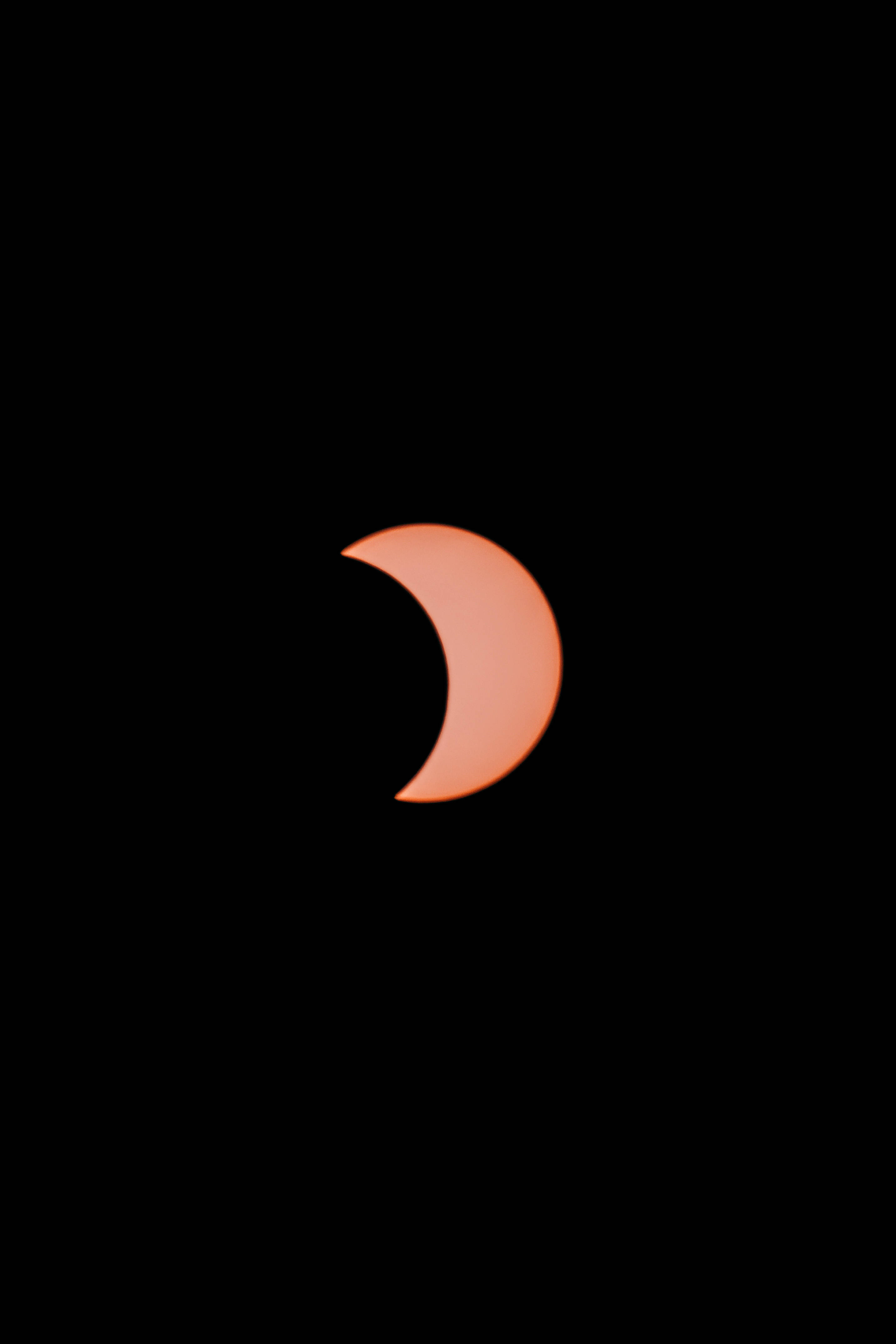 Aesthetic Moon Sa Partial Solar Eclipse Wallpaper