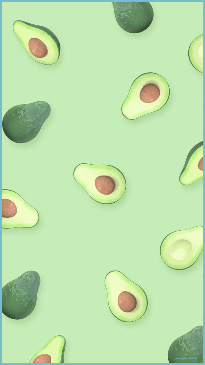 Aesthetic na Abukadong Light Green Wallpaper