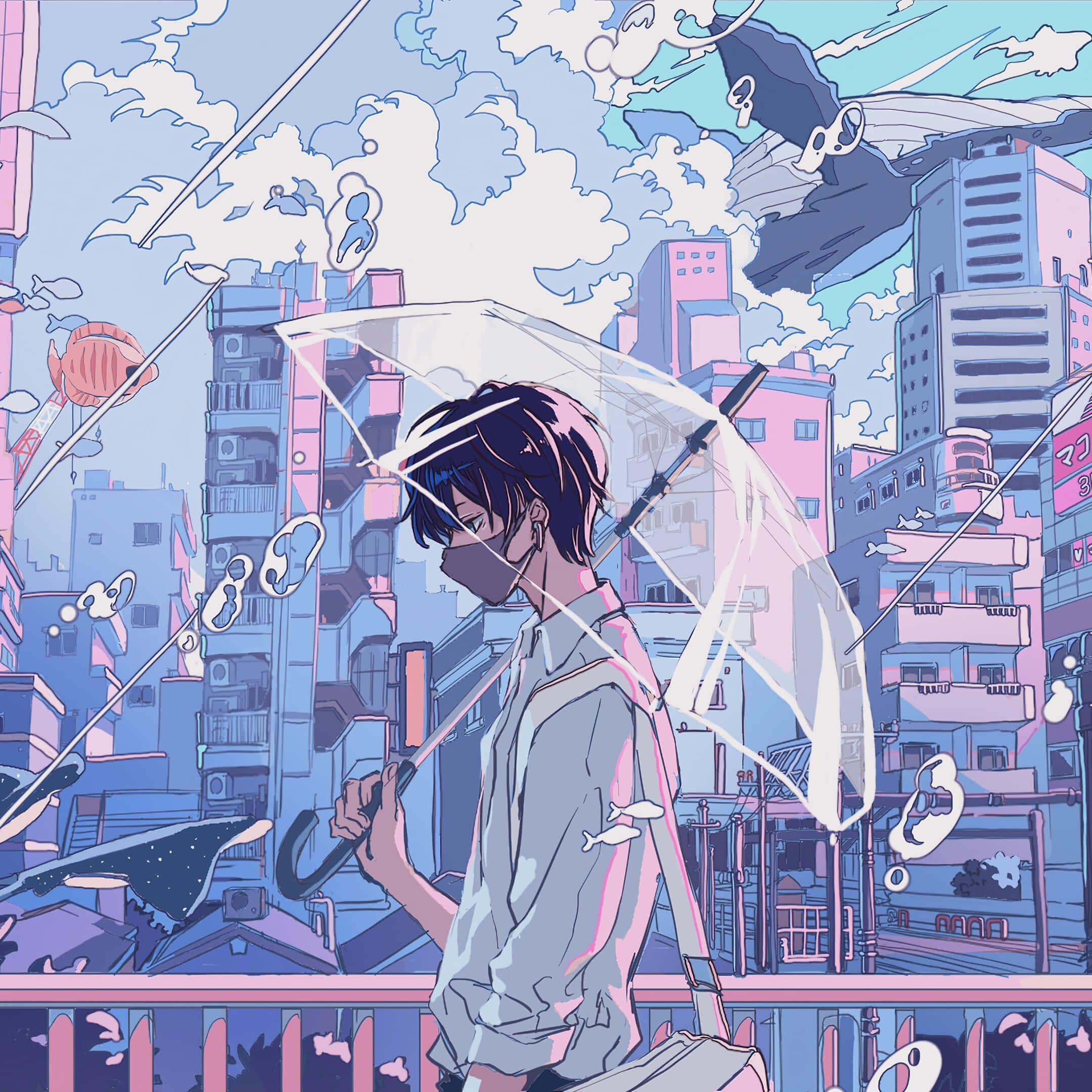 Aesthetic na Anime Boy na PFP Wallpaper