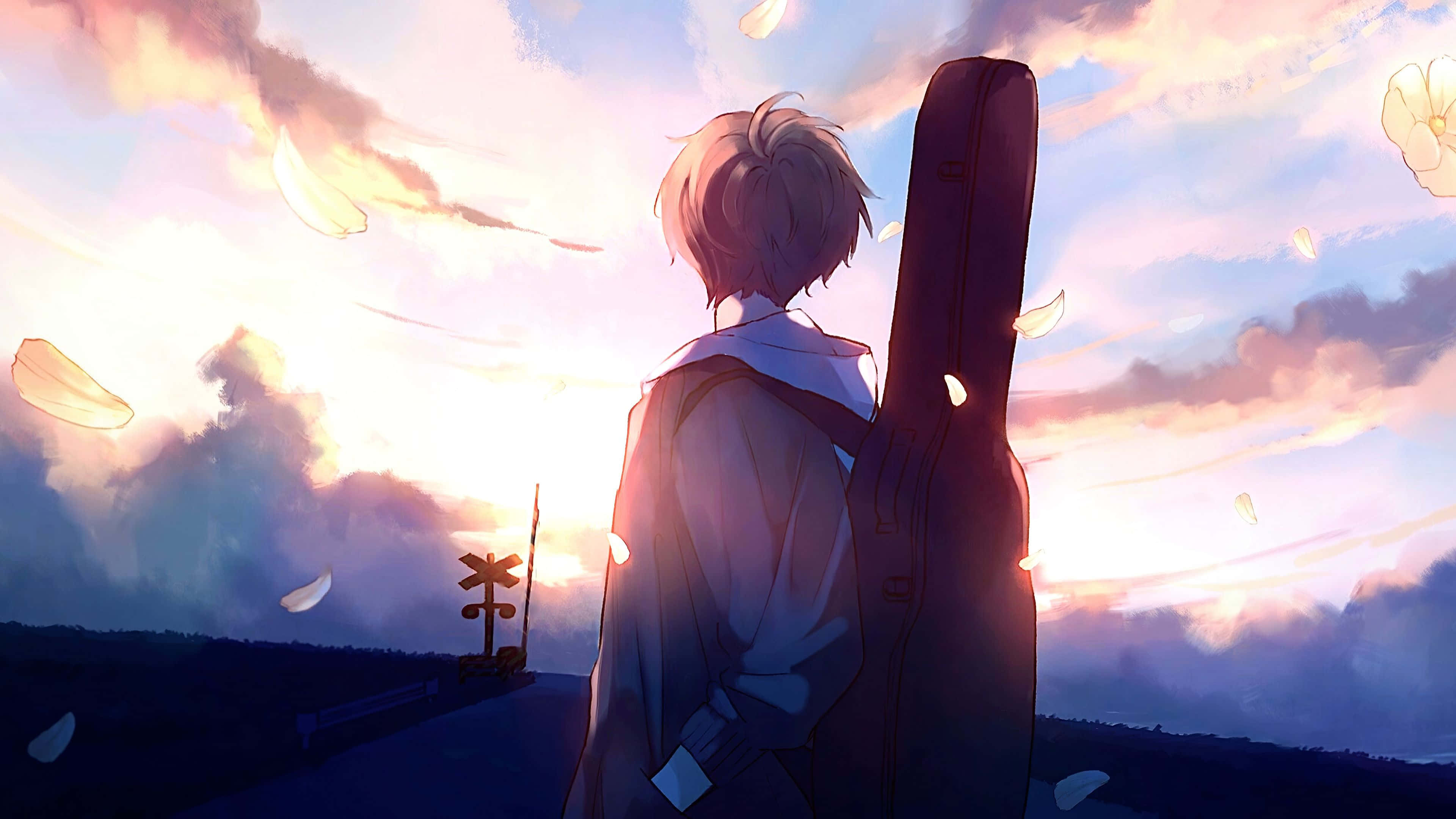 Aesthetic na Anime Asyano 4K Wallpaper