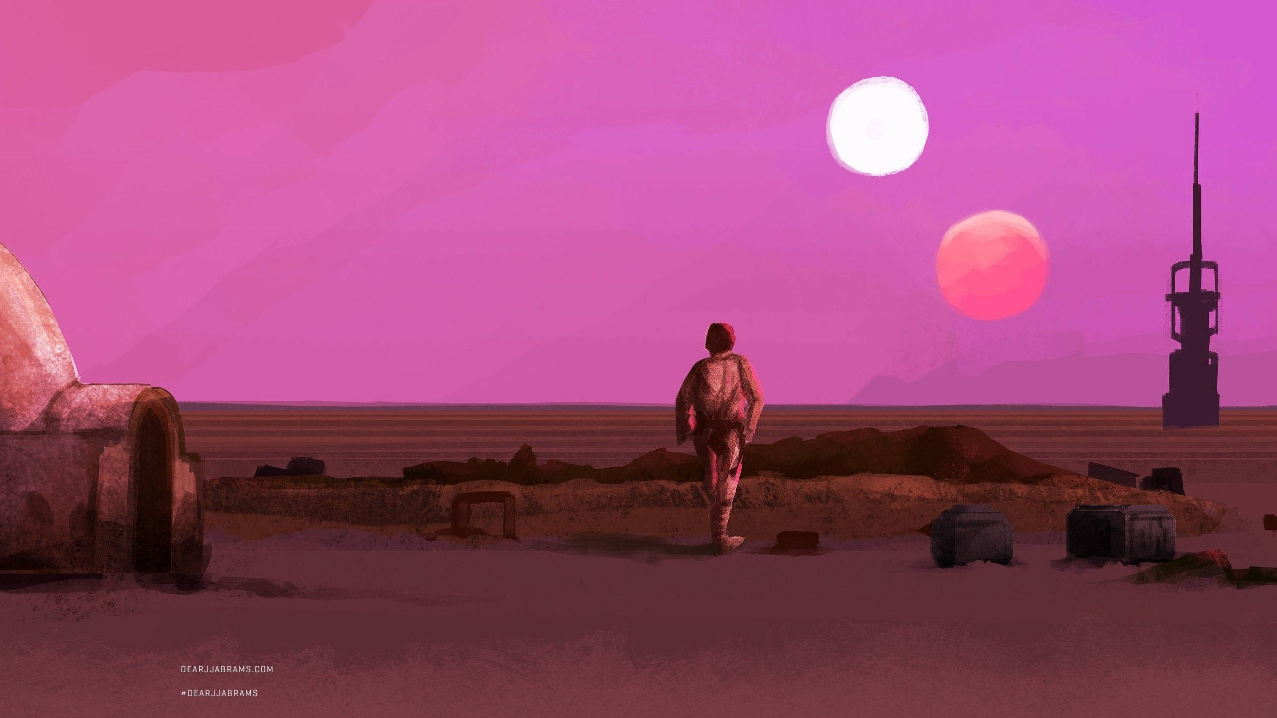 Aesthetic na Binary Sunset Laptop Wallpaper