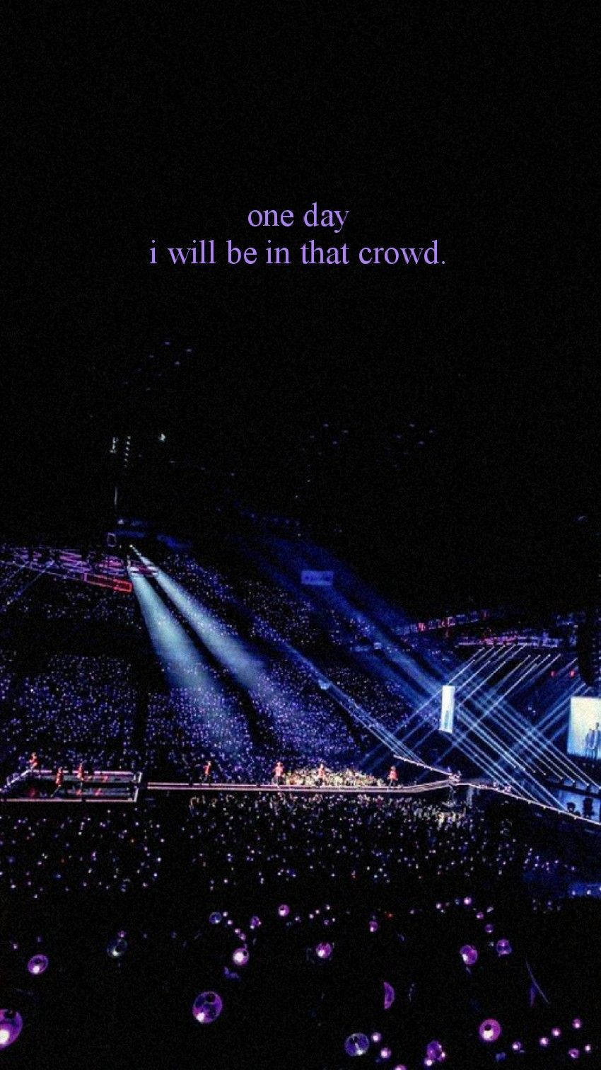 Aesthetic na BTS Purple Concert Wallpaper