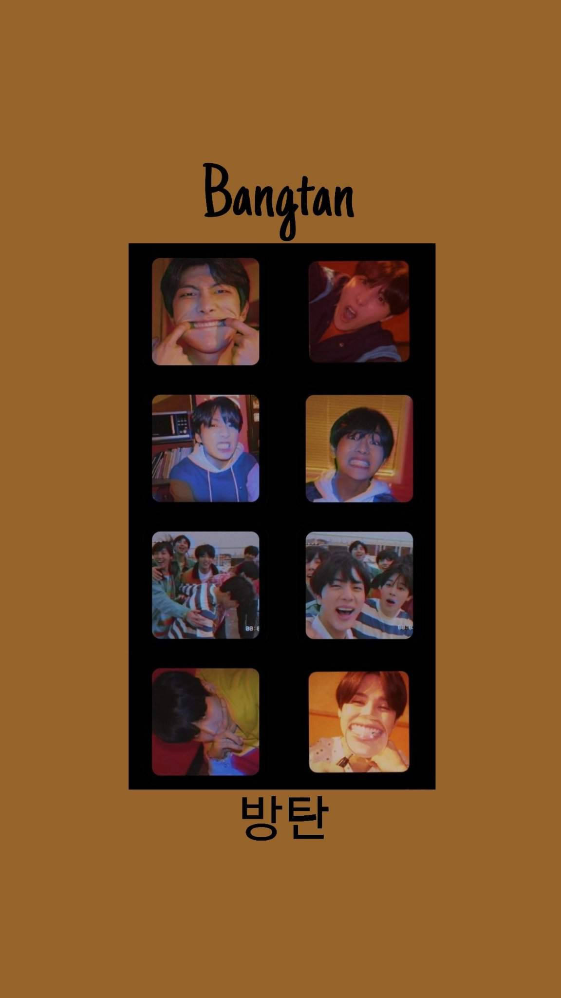 Aesthetic na Bts Wacky Faces Wallpaper