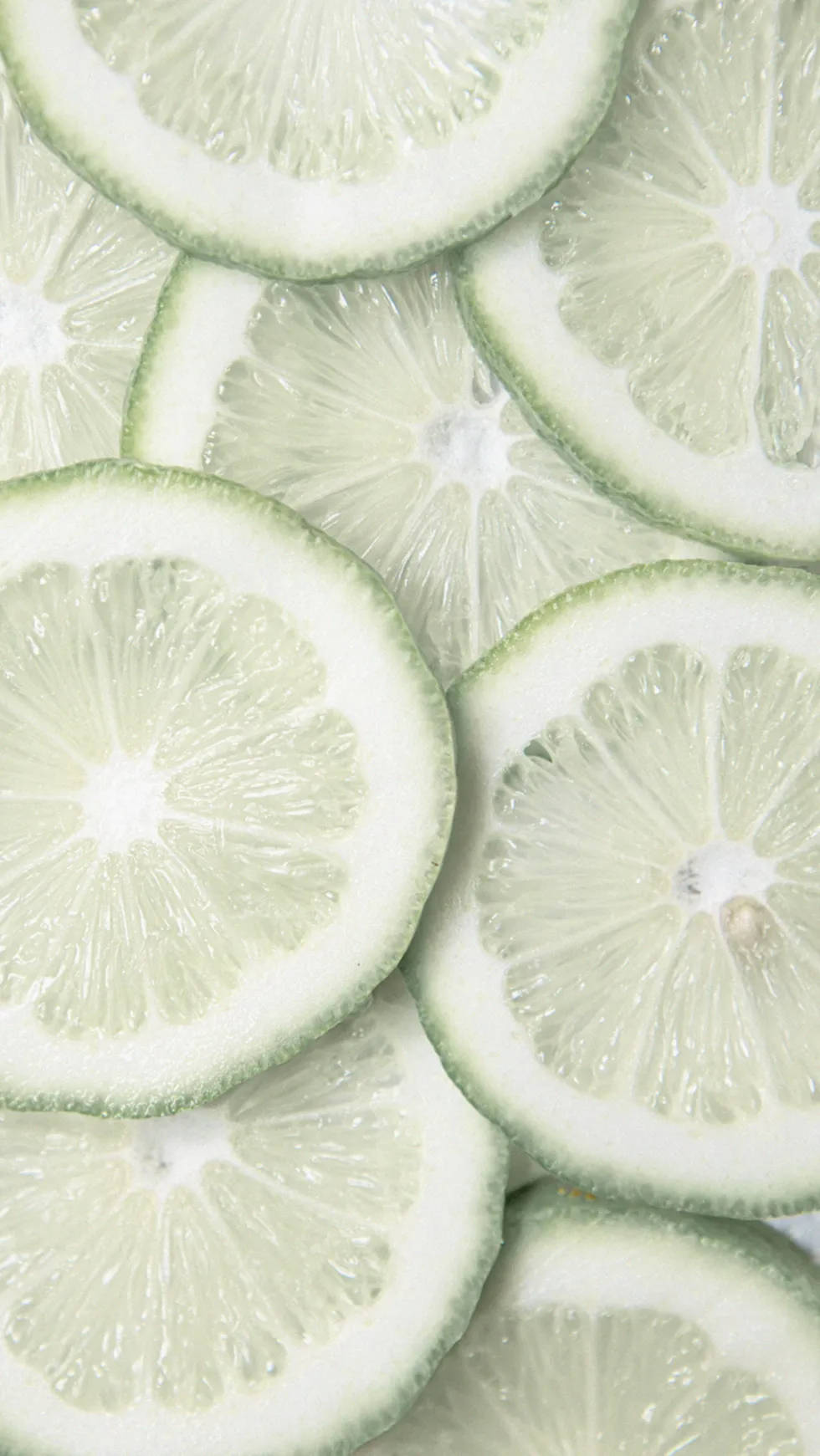 Aesthetic na Dayap na Berde at Puti Wallpaper