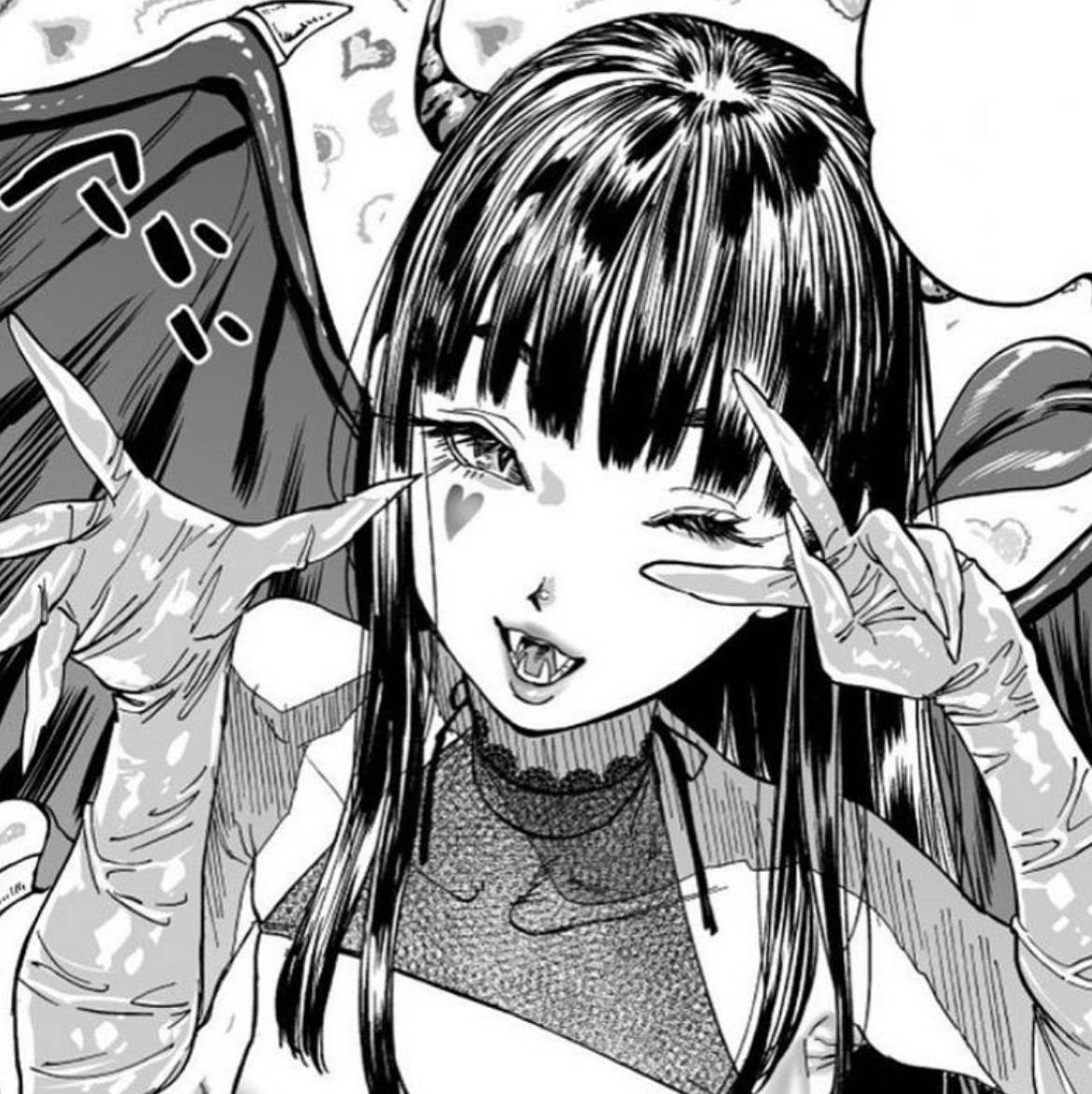 Aesthetic na Demon Girl Edgy Anime Pfp Wallpaper