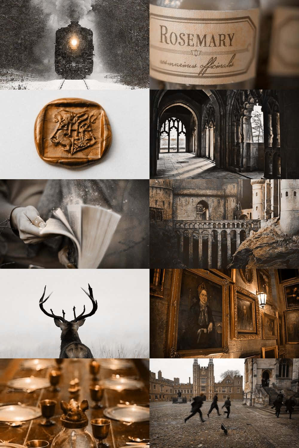 Aesthetic na Eksena sa Hogwarts Wallpaper
