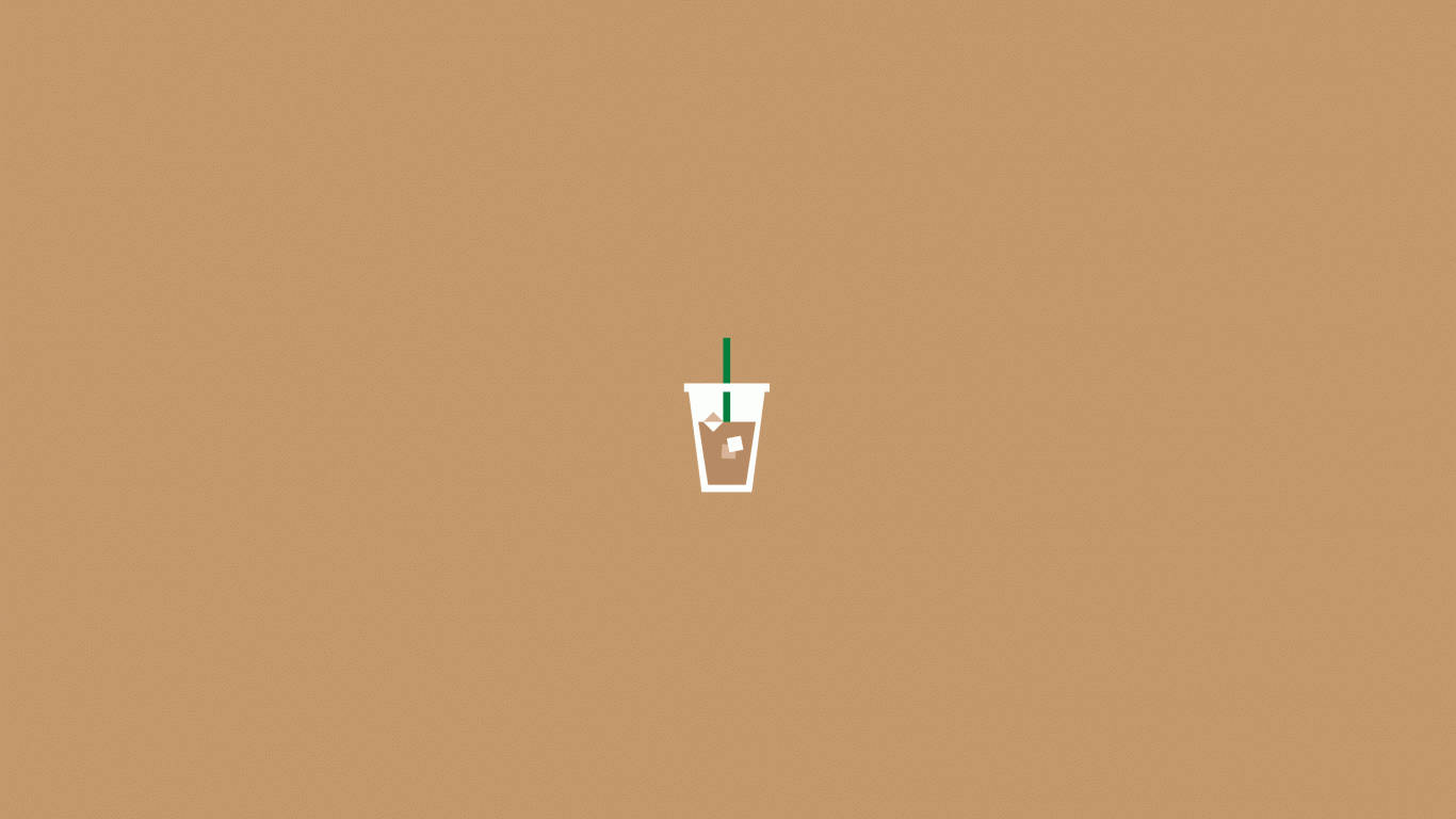 Aesthetic na Milk Tea Cup para sa Mac Wallpaper