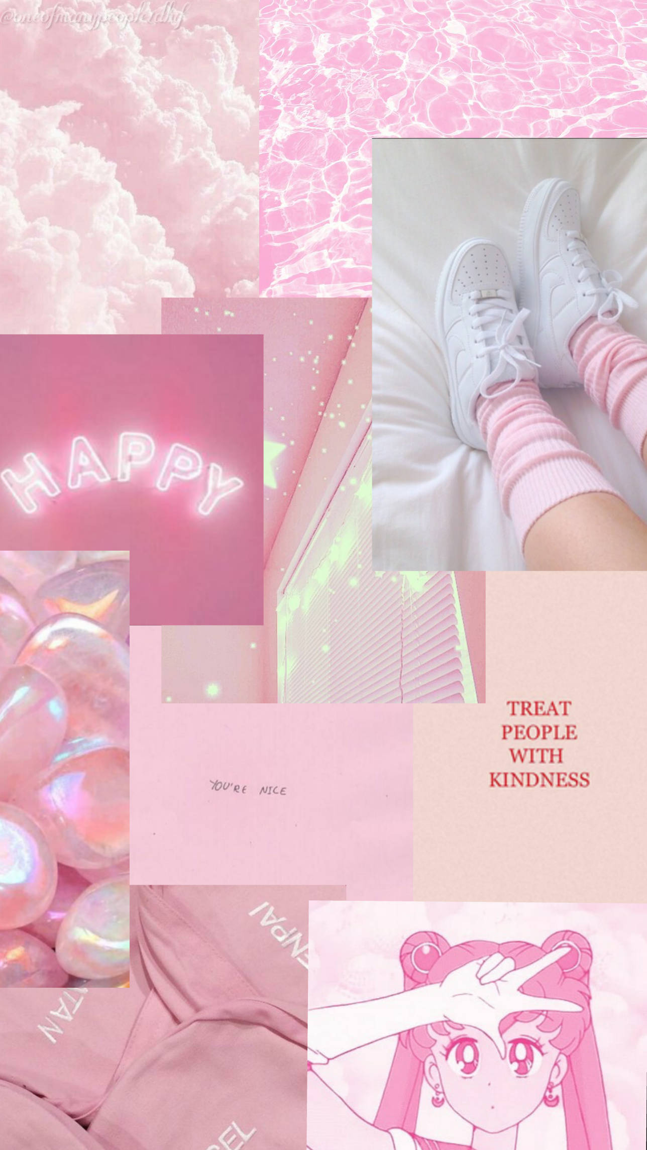 Aesthetic na Pink na Pastel para sa Telepono Wallpaper