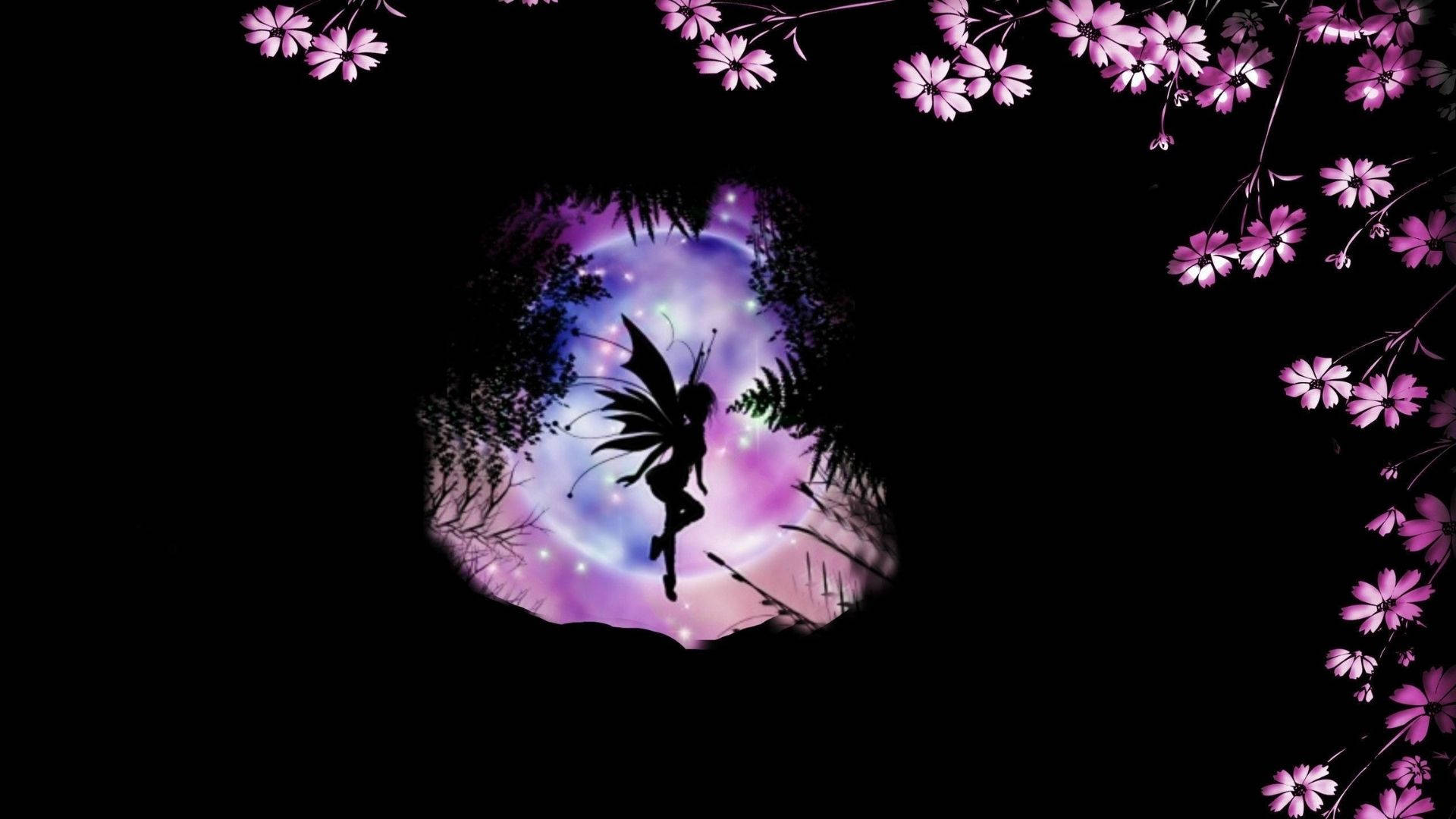 Aesthetic na Silweta ng Diwata Wallpaper
