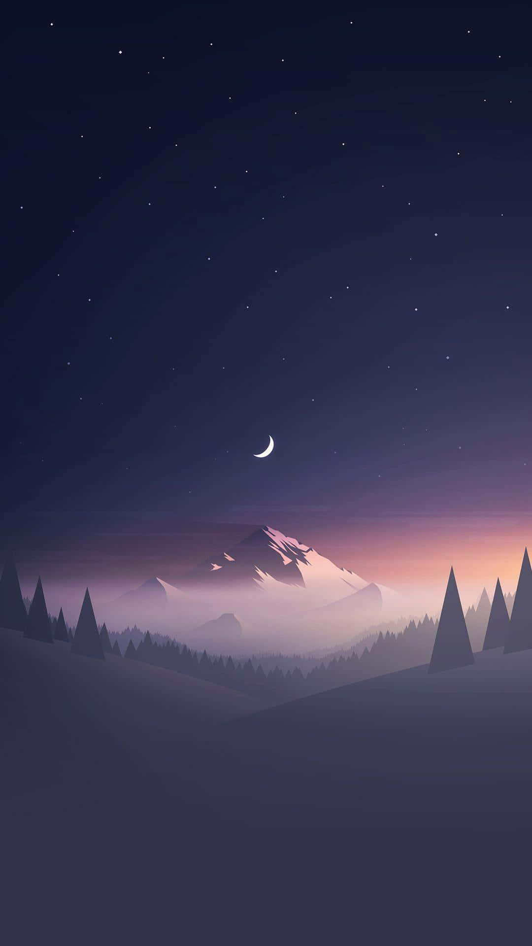 Aesthetic na tanawin ng isang iPhone 8 na hawak sa kamay Wallpaper