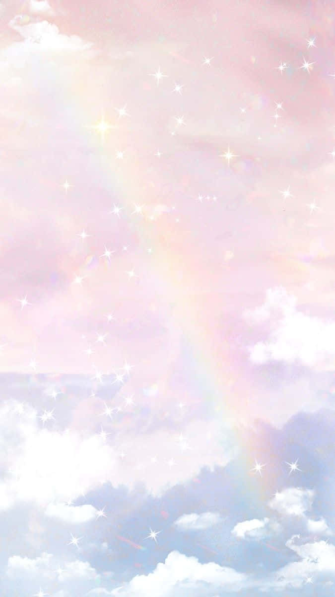 Aesthetic na tanawin ng mapayapang mga ulap Wallpaper