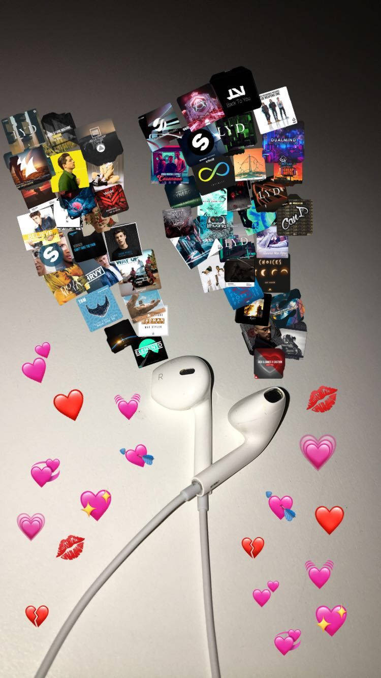 Aesthetic ng Earphones at Musika Wallpaper