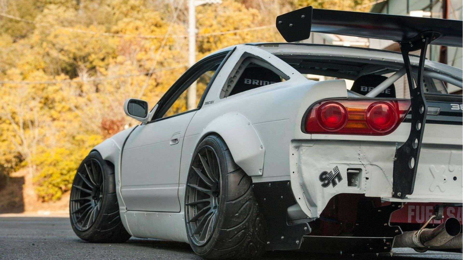 Aesthetic ng JDM na Nissan 200SX Wallpaper