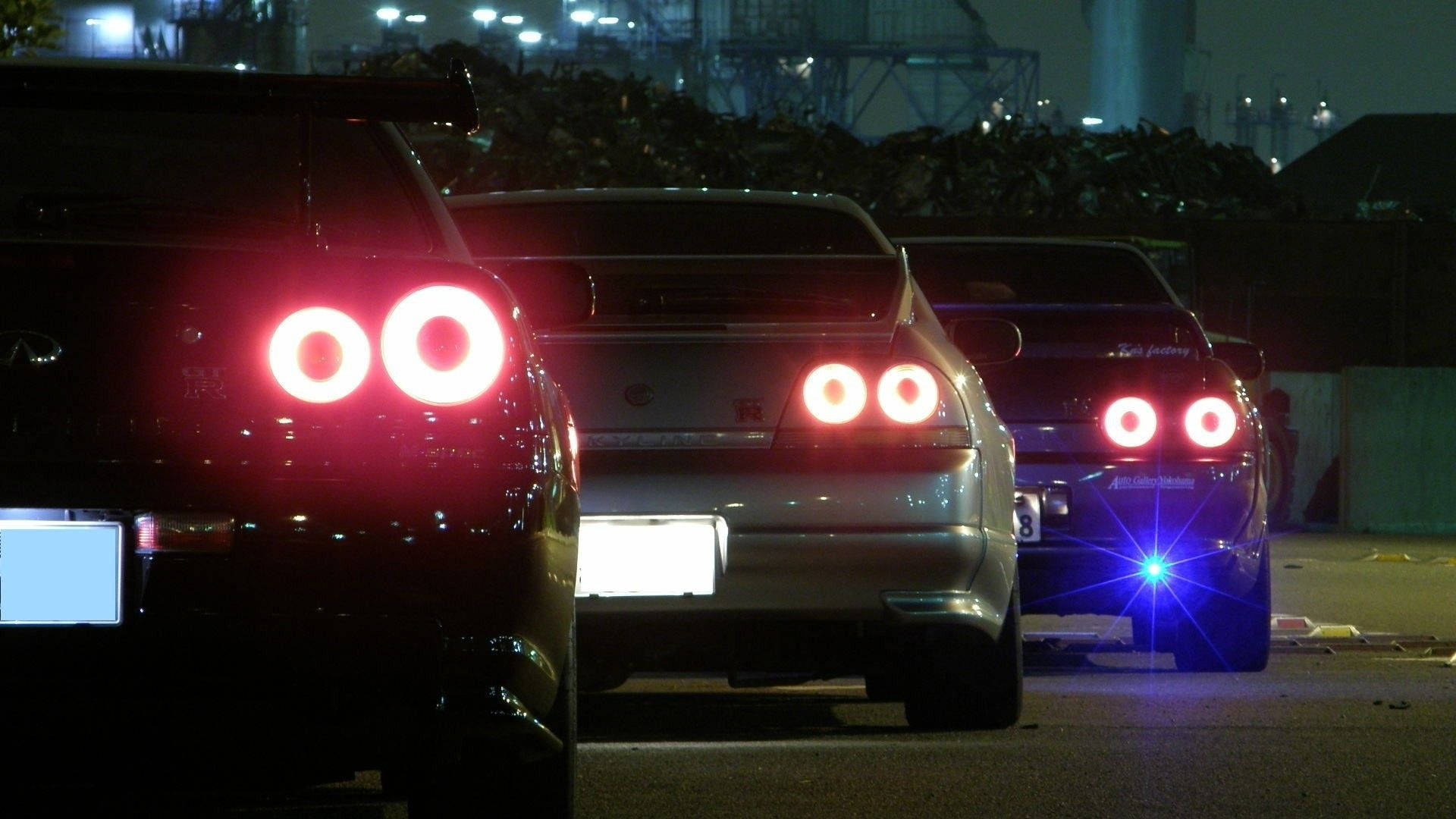 Aesthetic ng JDM Skylines Wallpaper