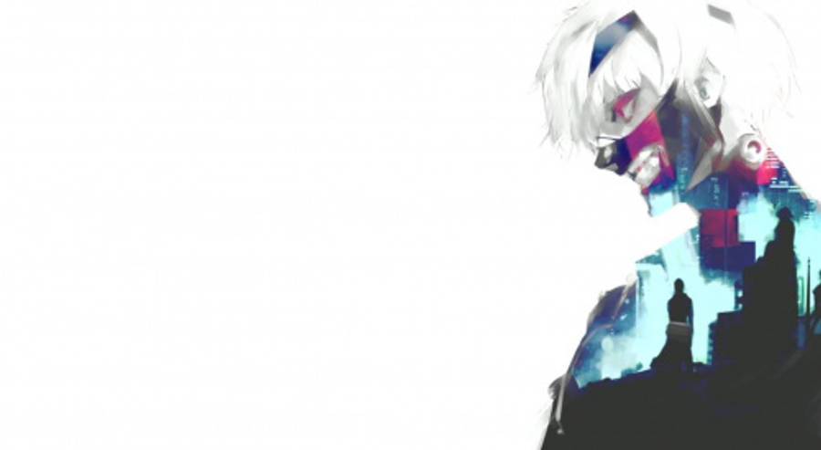 Aesthetic ng Tokyo Ghoul na may Silhouette ni Ken Wallpaper