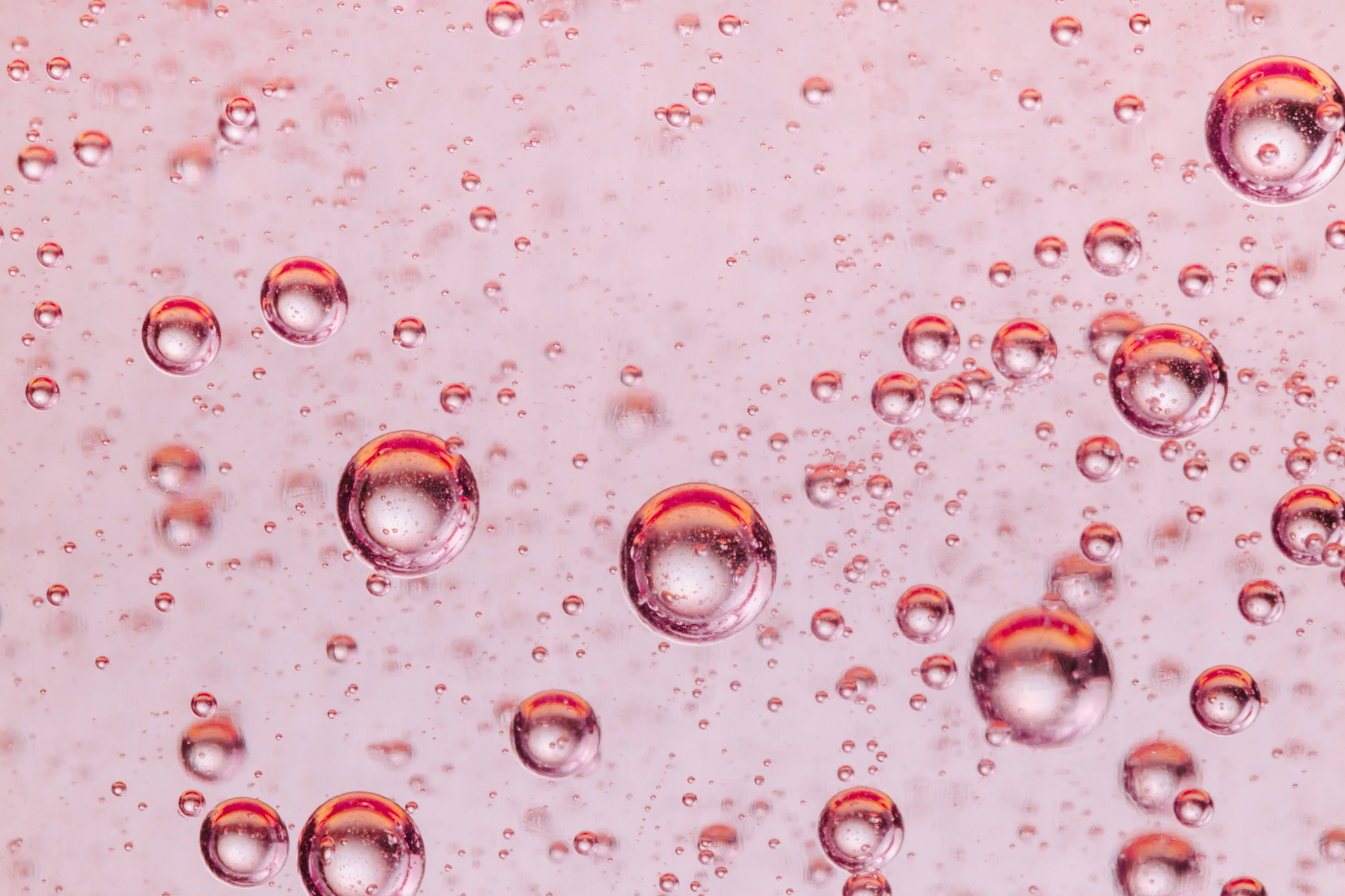 Aesthetic Pattern ng Pink na Bula Wallpaper