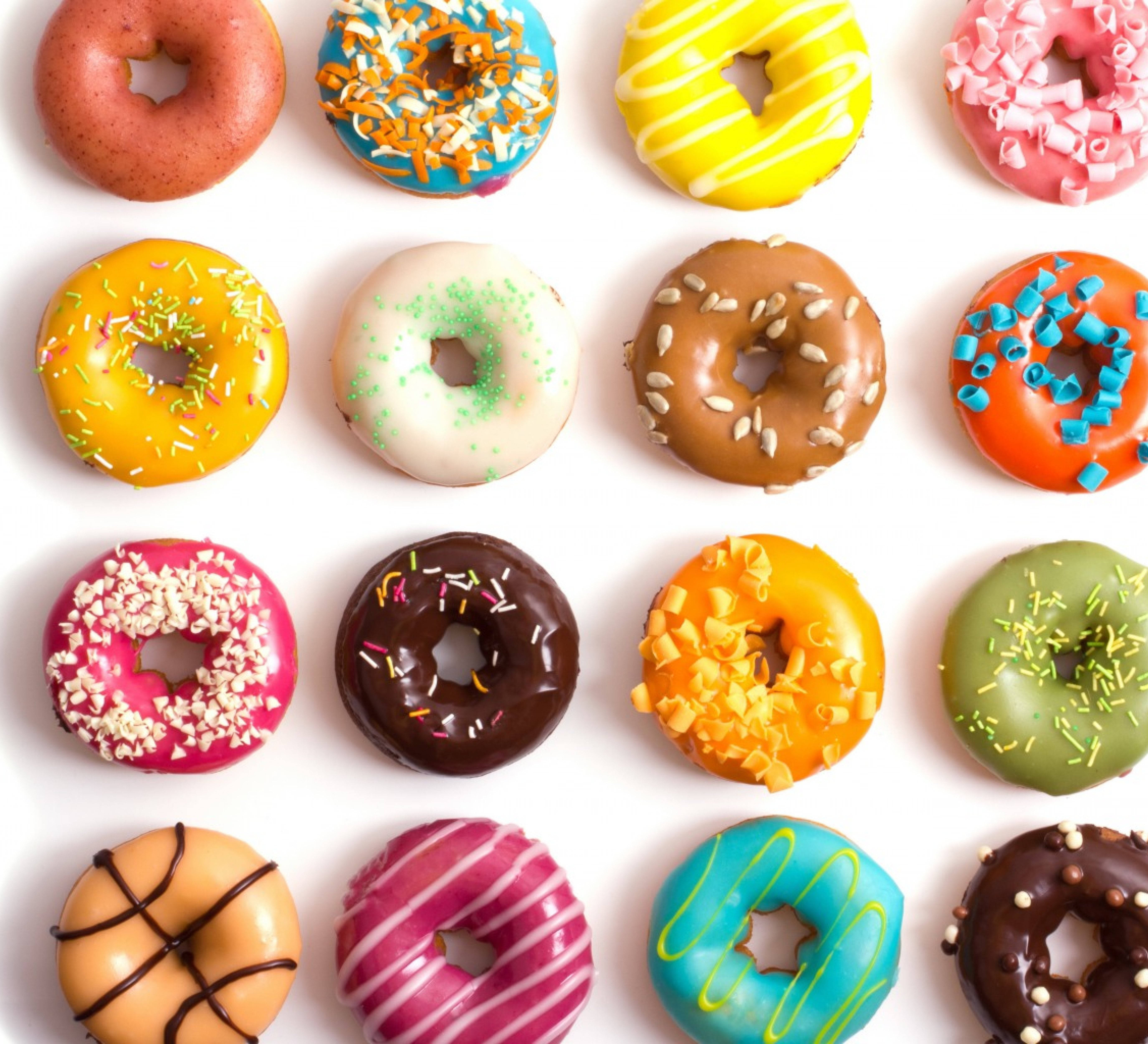 Aesthetic Pattern ng Mga Donut Wallpaper