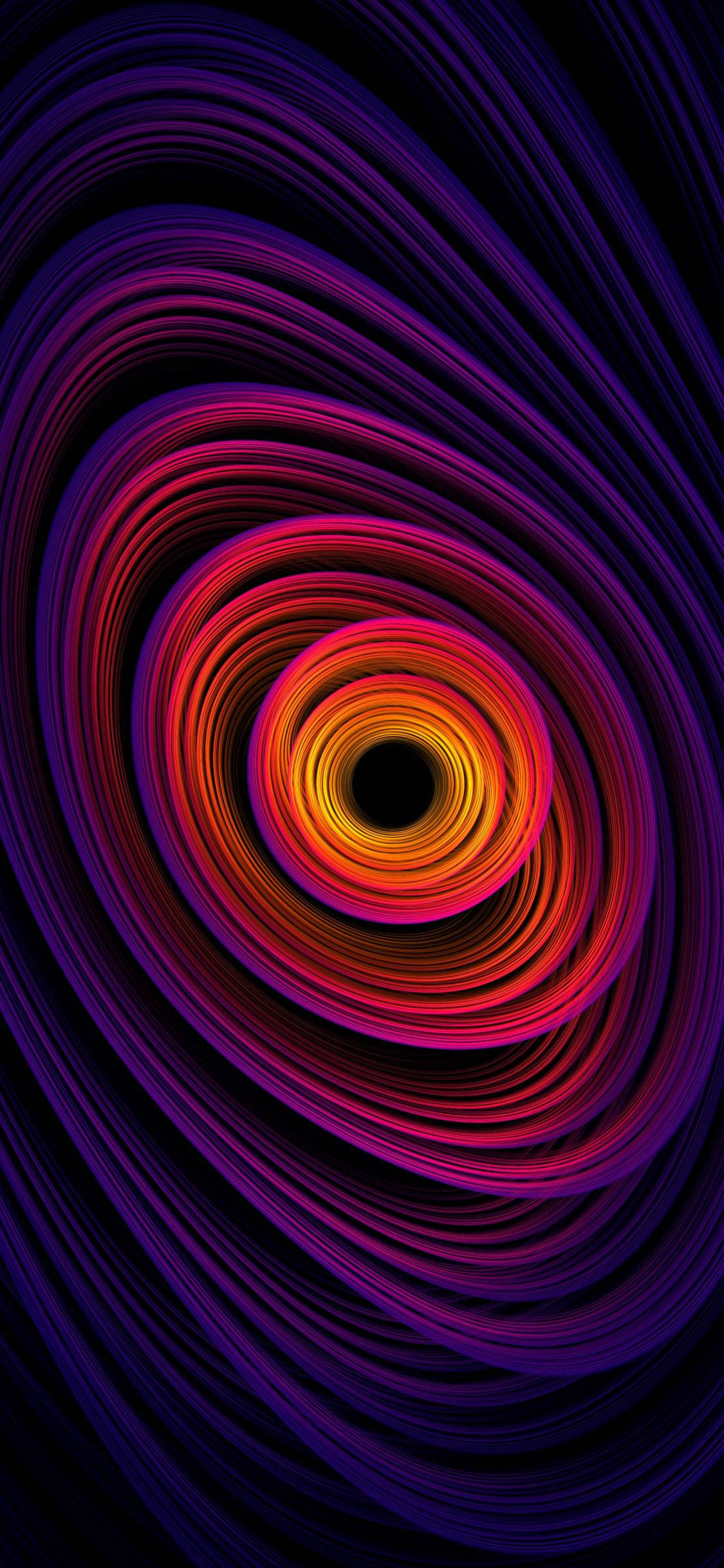 Aesthetic Red Whirpool Art iPhone Xr Wallpaper
