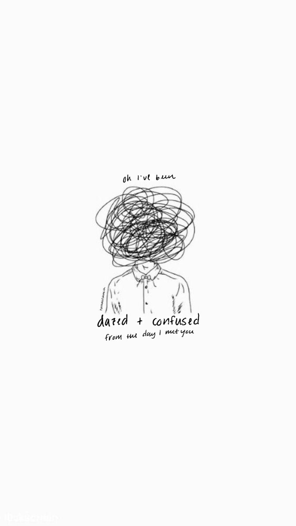 Aesthetic Sketches ng Taong May Gulo-Gulong Ulo Wallpaper