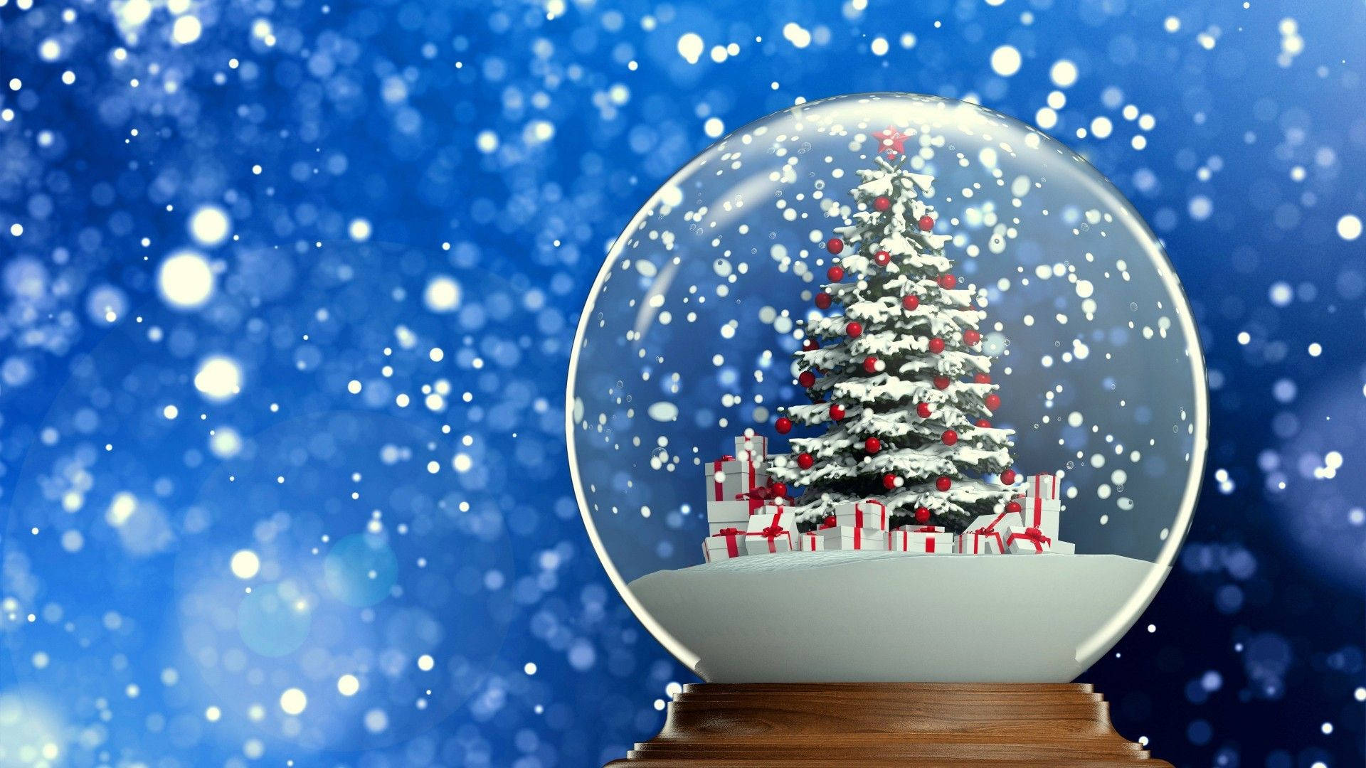 Aesthetic Snow Globe Wallpaper