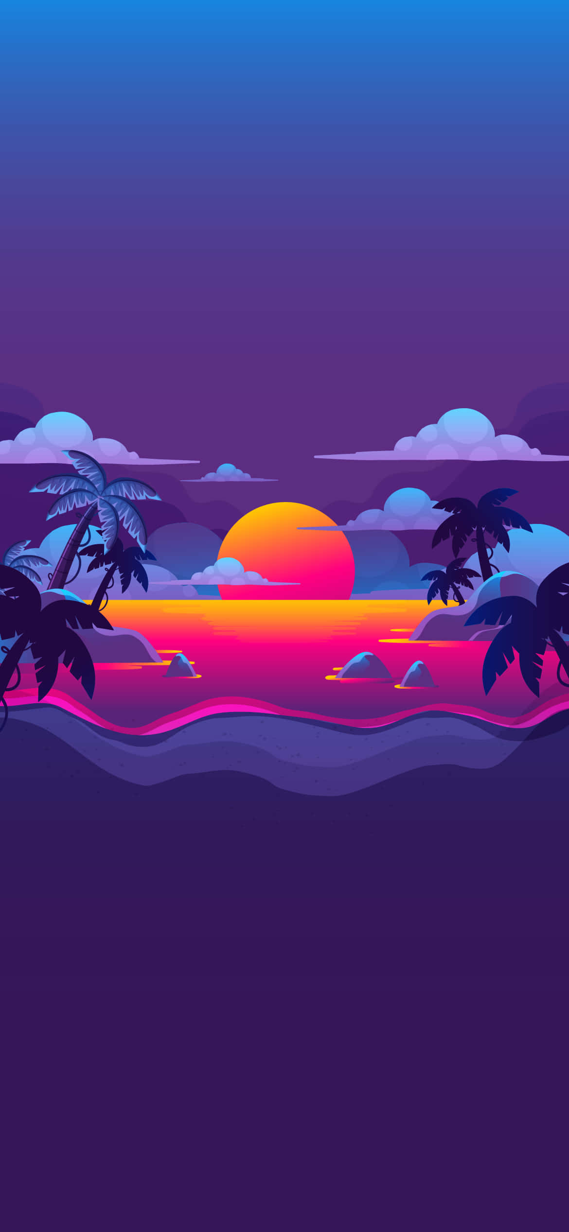 Aesthetic Summer Picture Beach Sunset Wallpaper