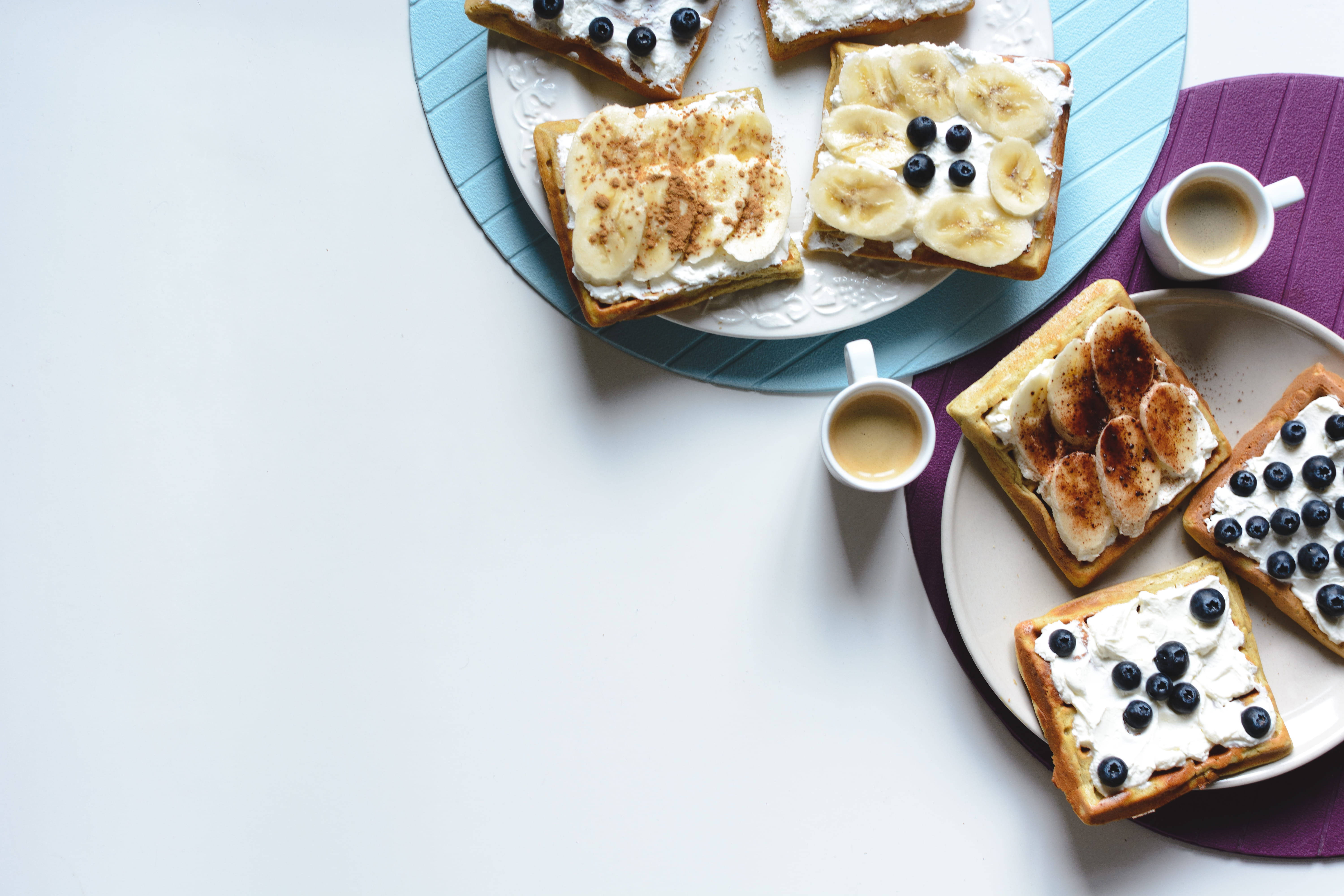 Aesthetic na Waffles Flat Lay Wallpaper