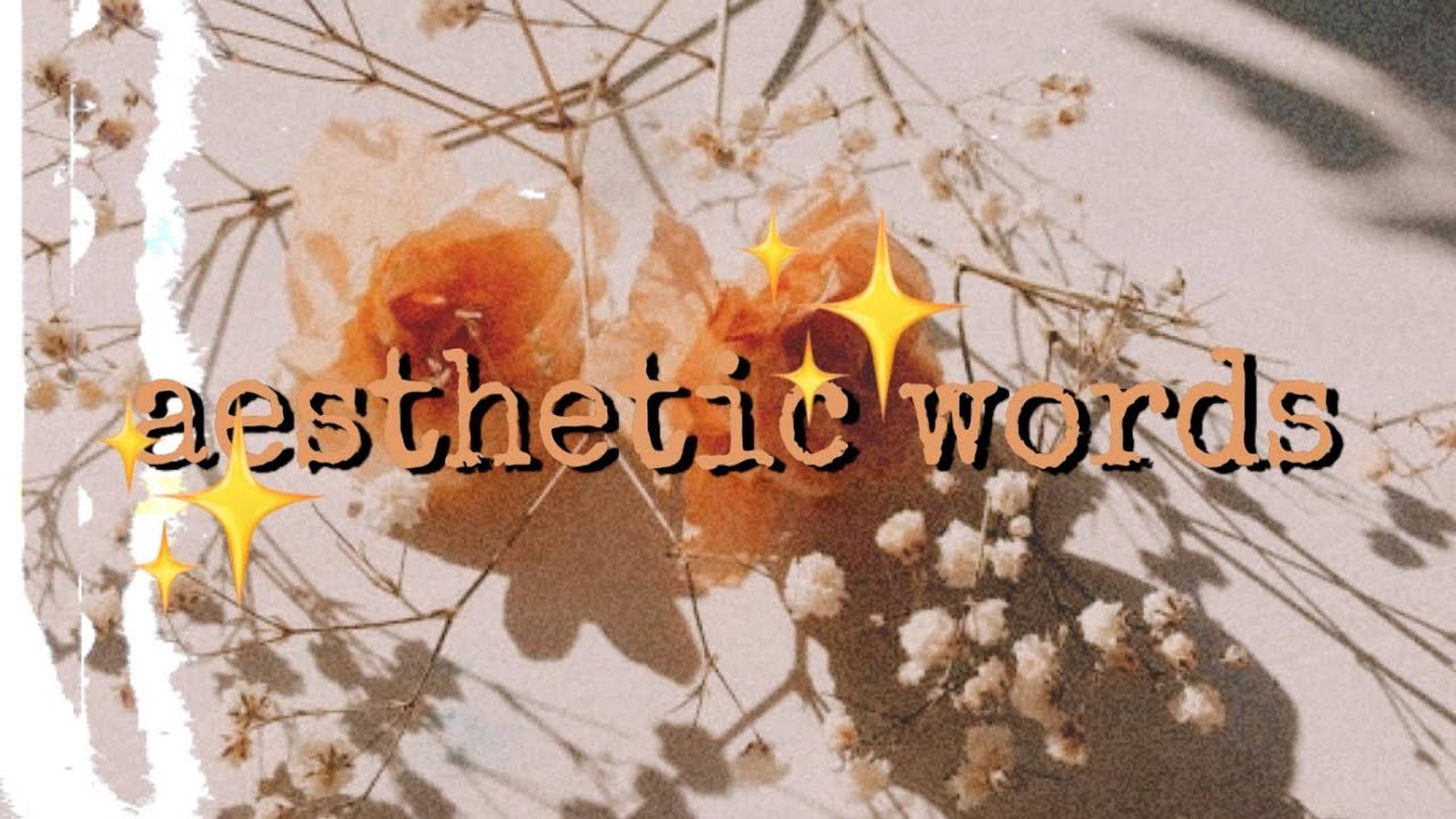 Aesthetic Words na Bulaklak Wallpaper