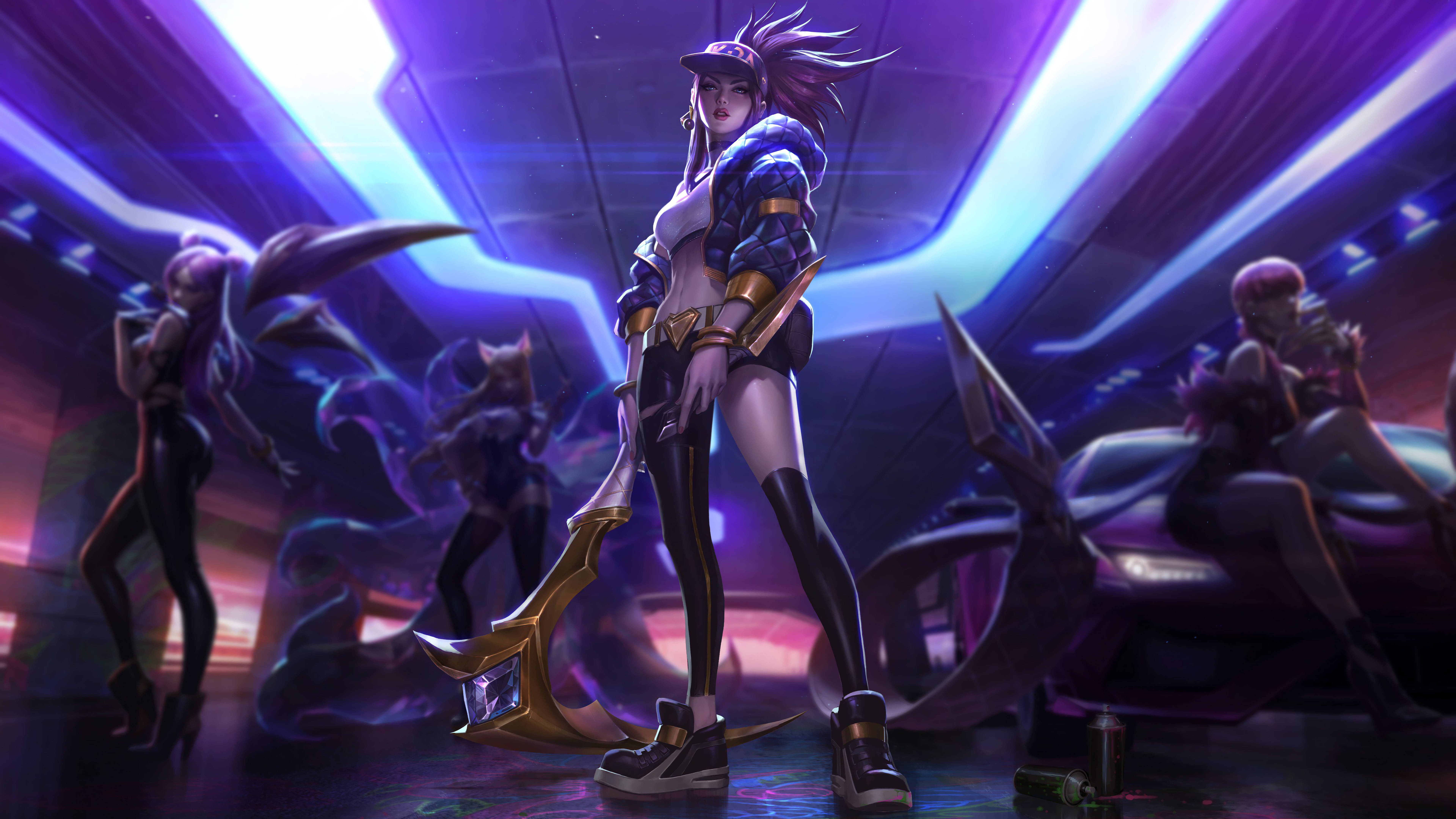 Akali mula sa KDA More MTV Original Edition Wallpaper